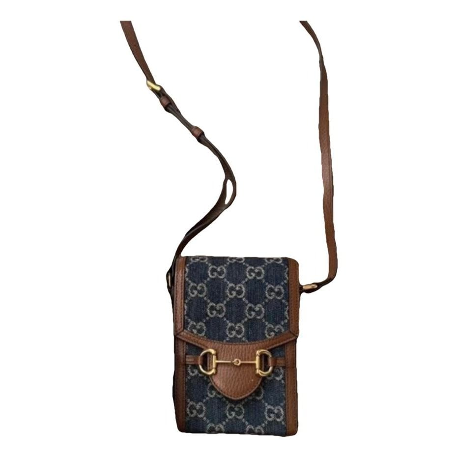 Horsebit 1955 Vertical leather crossbody bag
