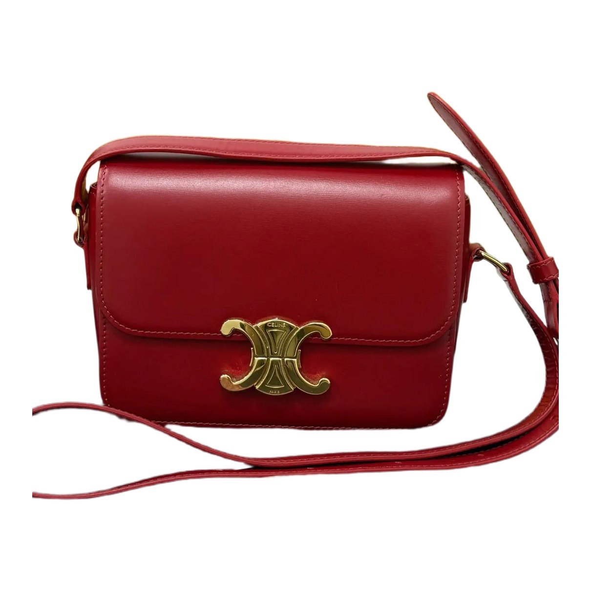 Triomphe leather handbag