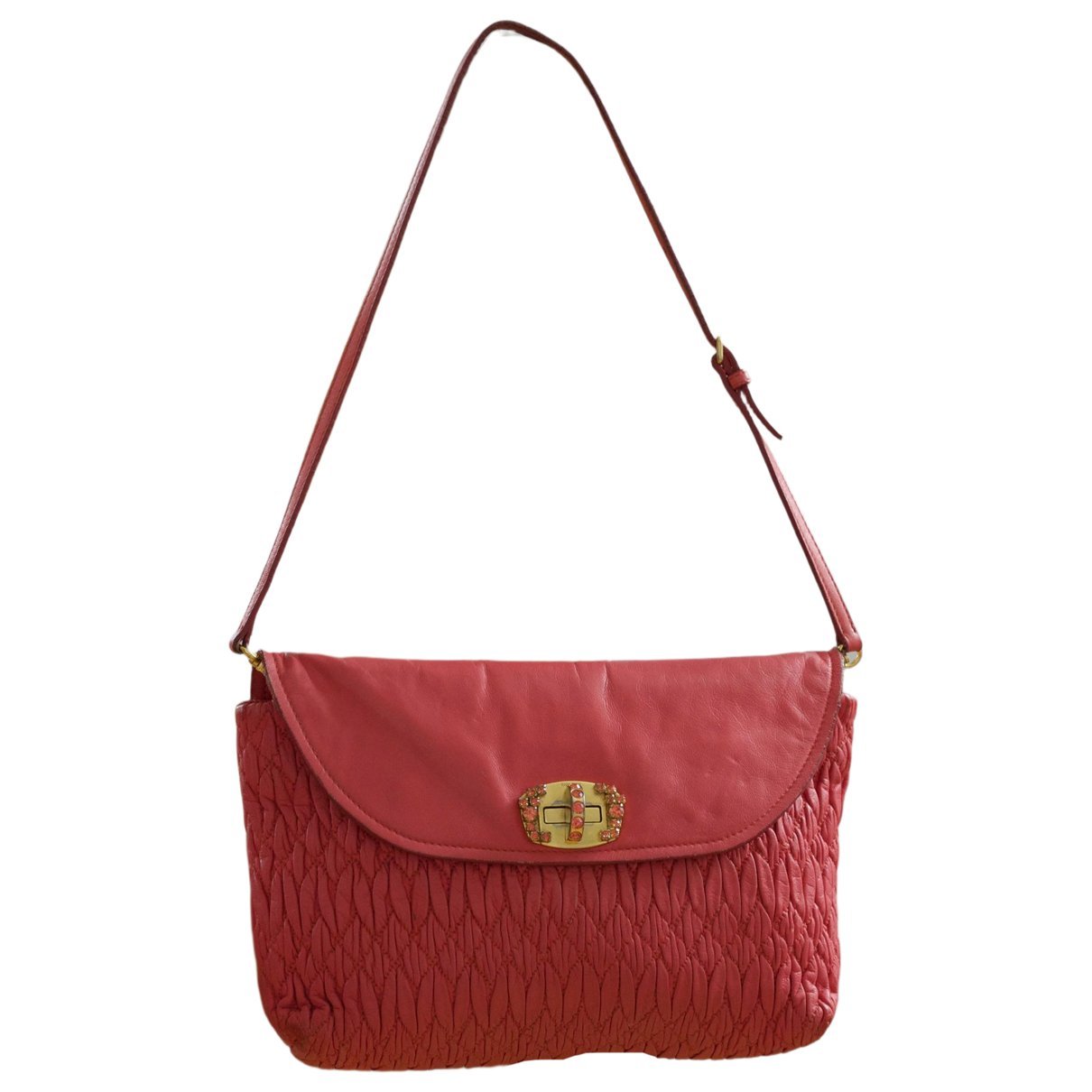 Matelassé leather handbag