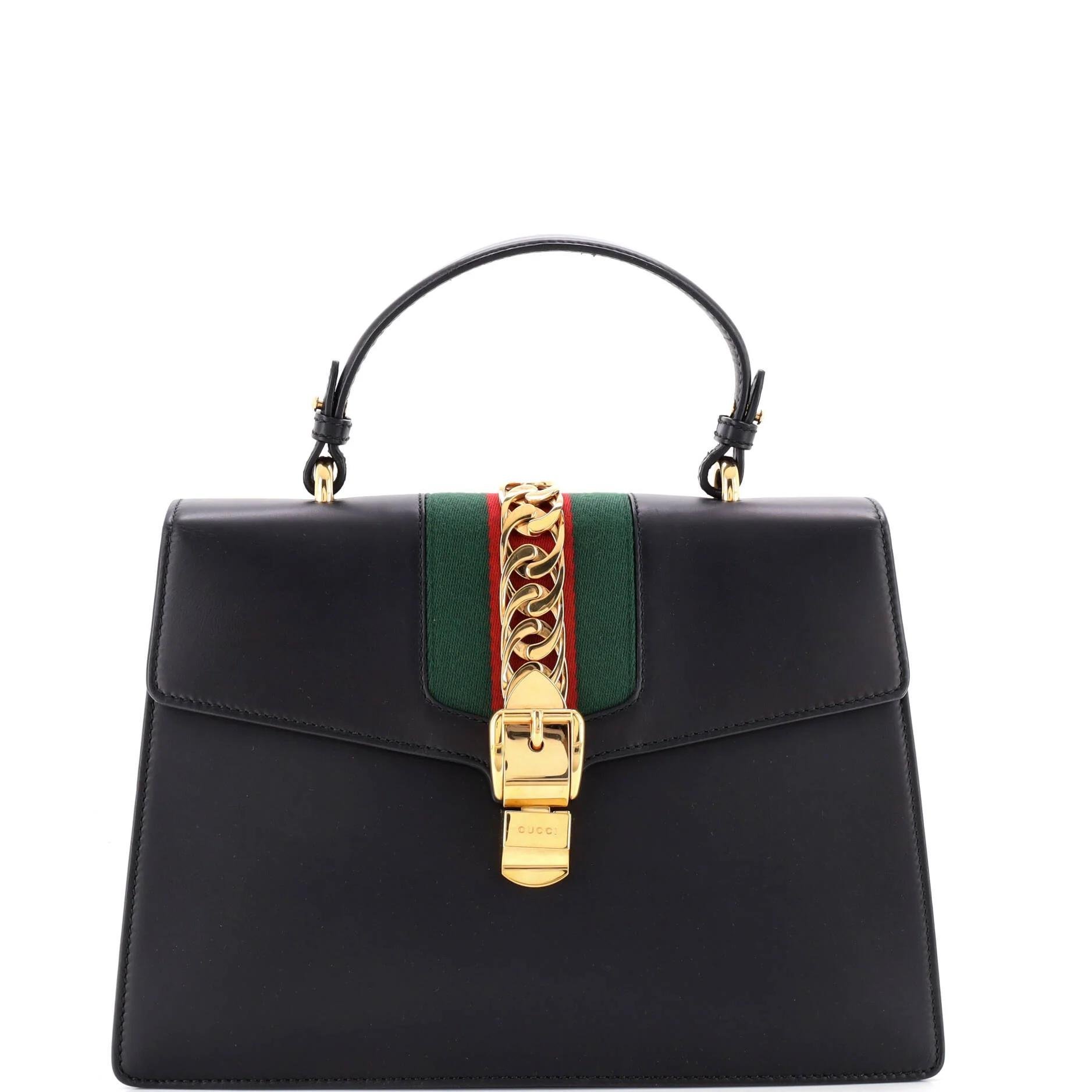 Sylvie Top Handle leather handbag