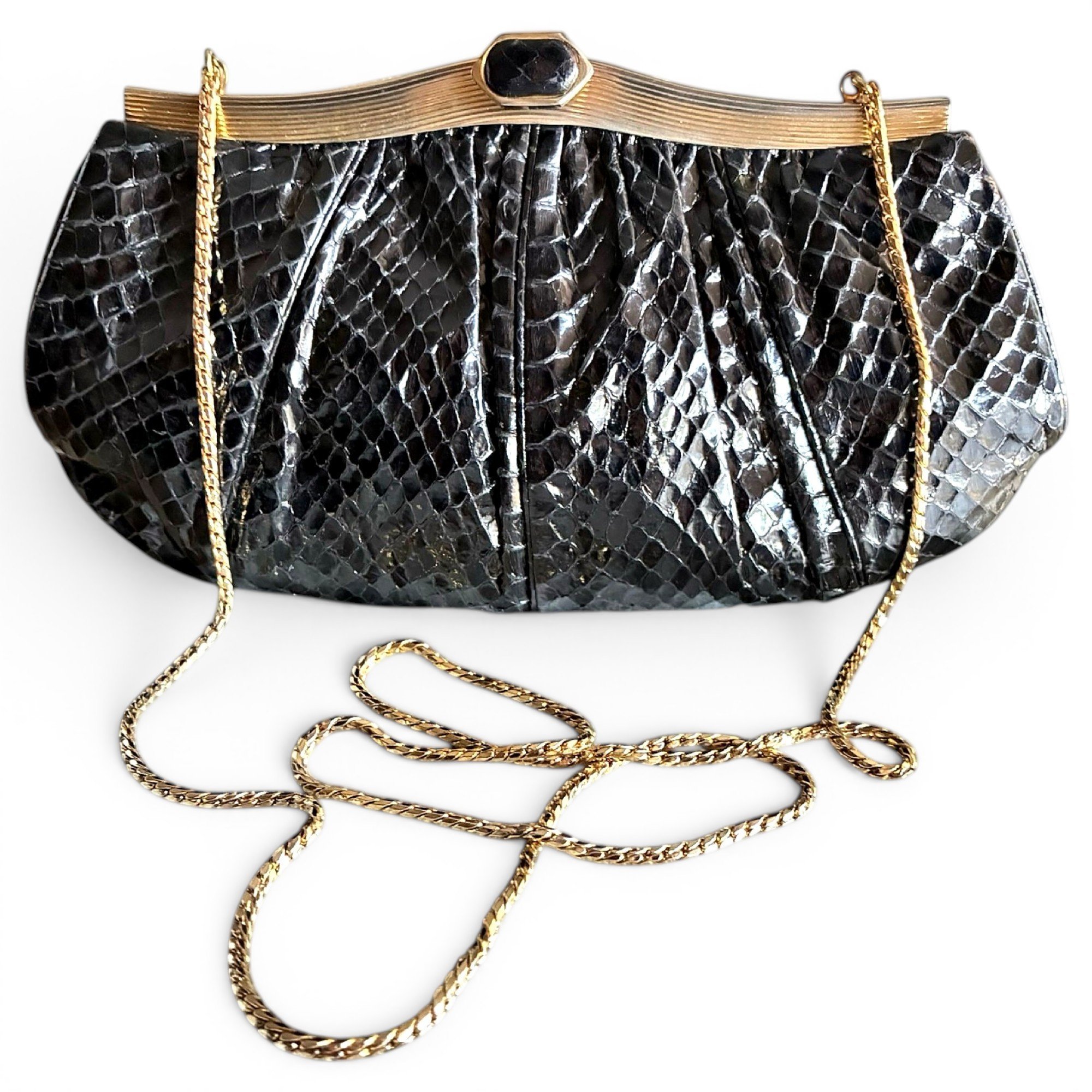 Python clutch bag