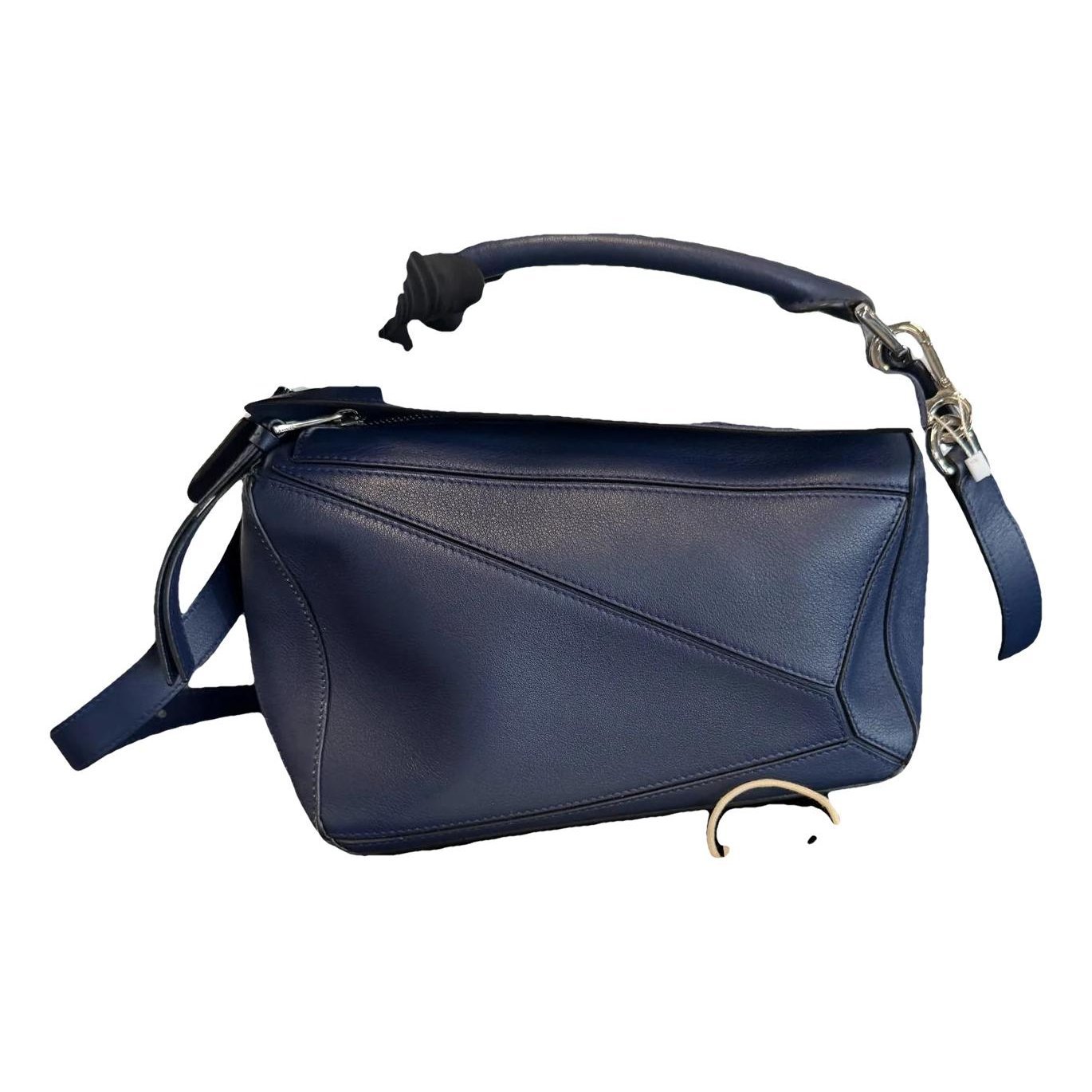 Puzzle leather handbag