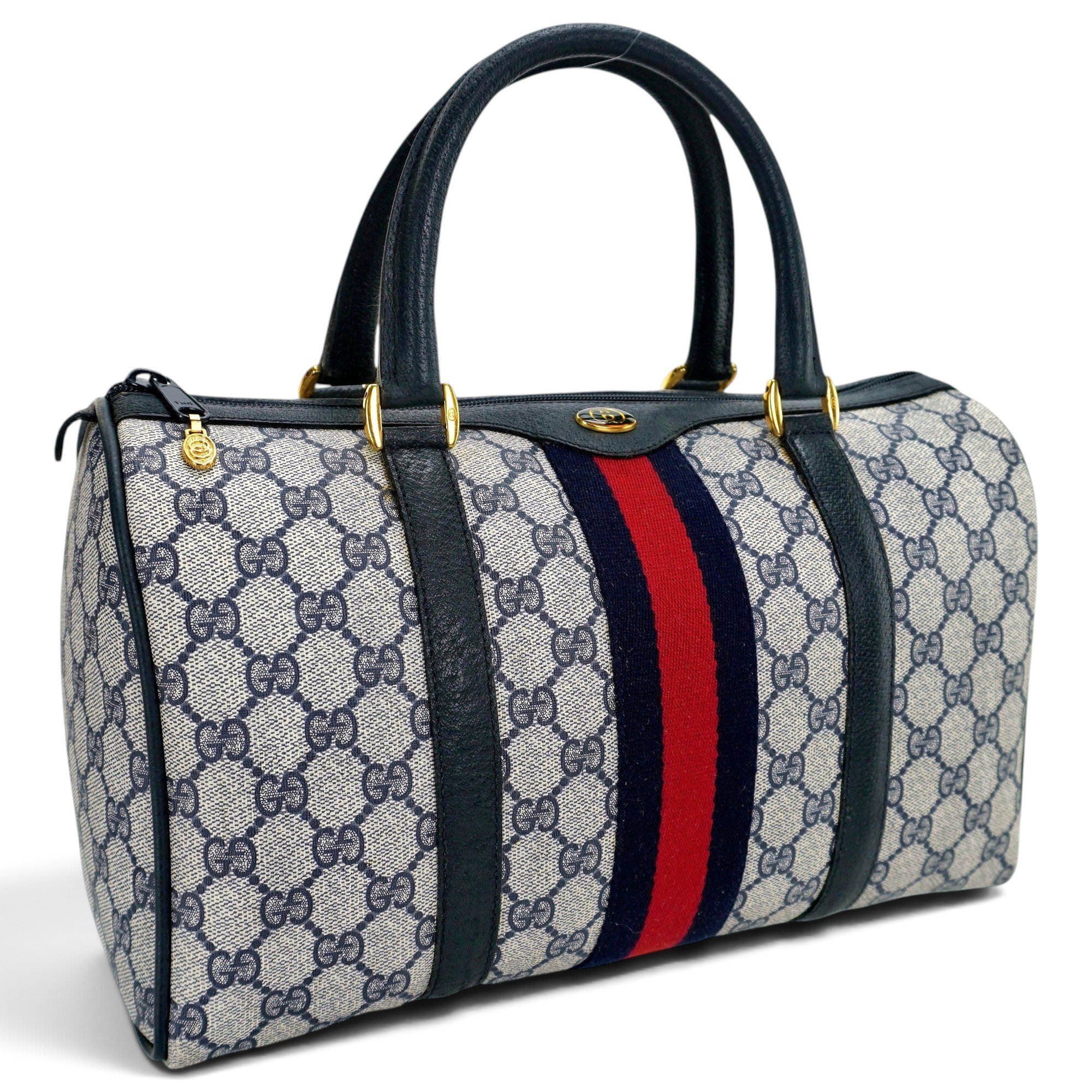 Ophidia Boston leather tote