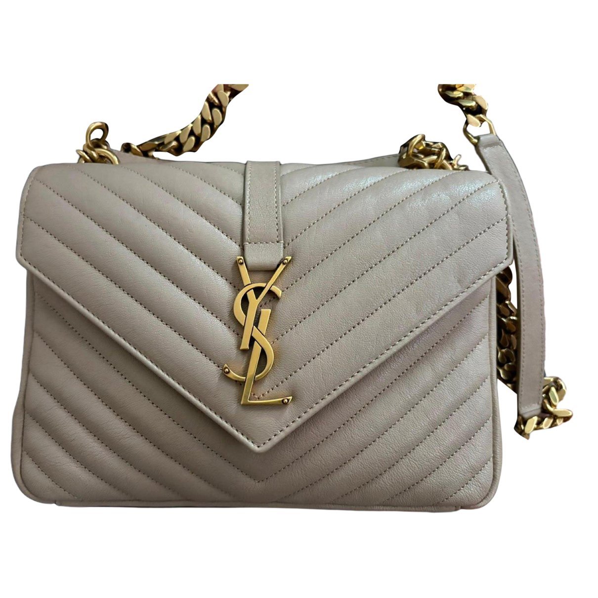 Collége monogramme leather handbag