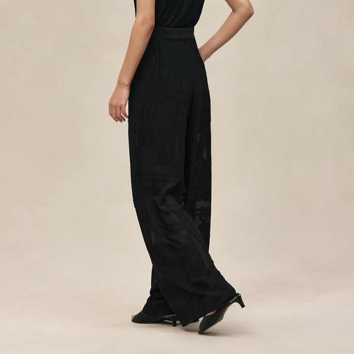 Noir "En Desordre Fils Coupes" Pants