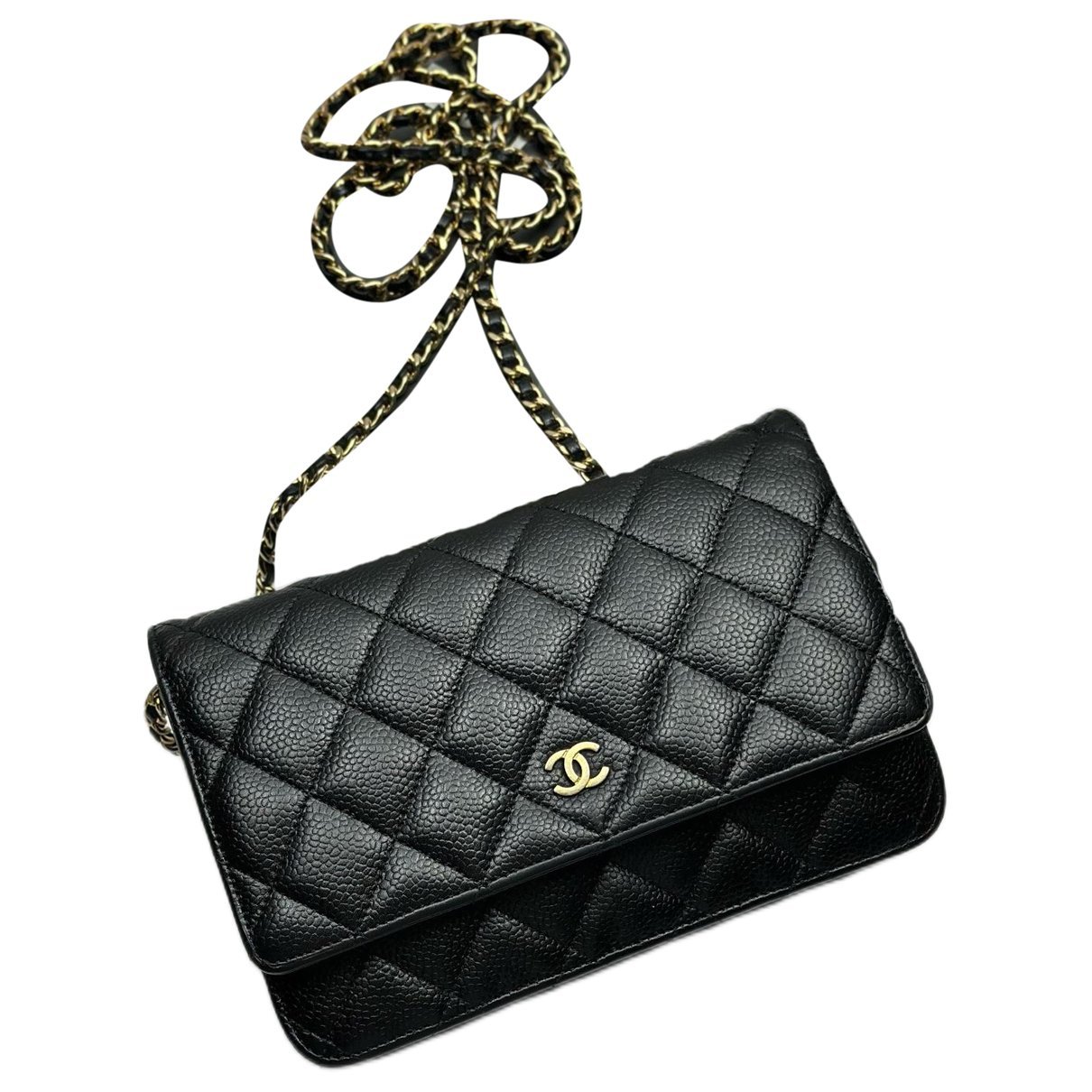 Trendy CC Wallet on Chain leather crossbody bag