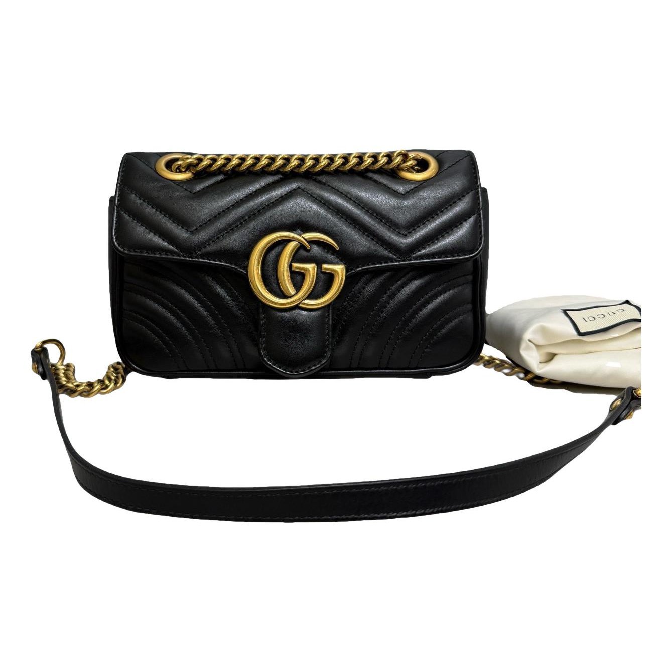 GG Marmont Flap leather crossbody bag