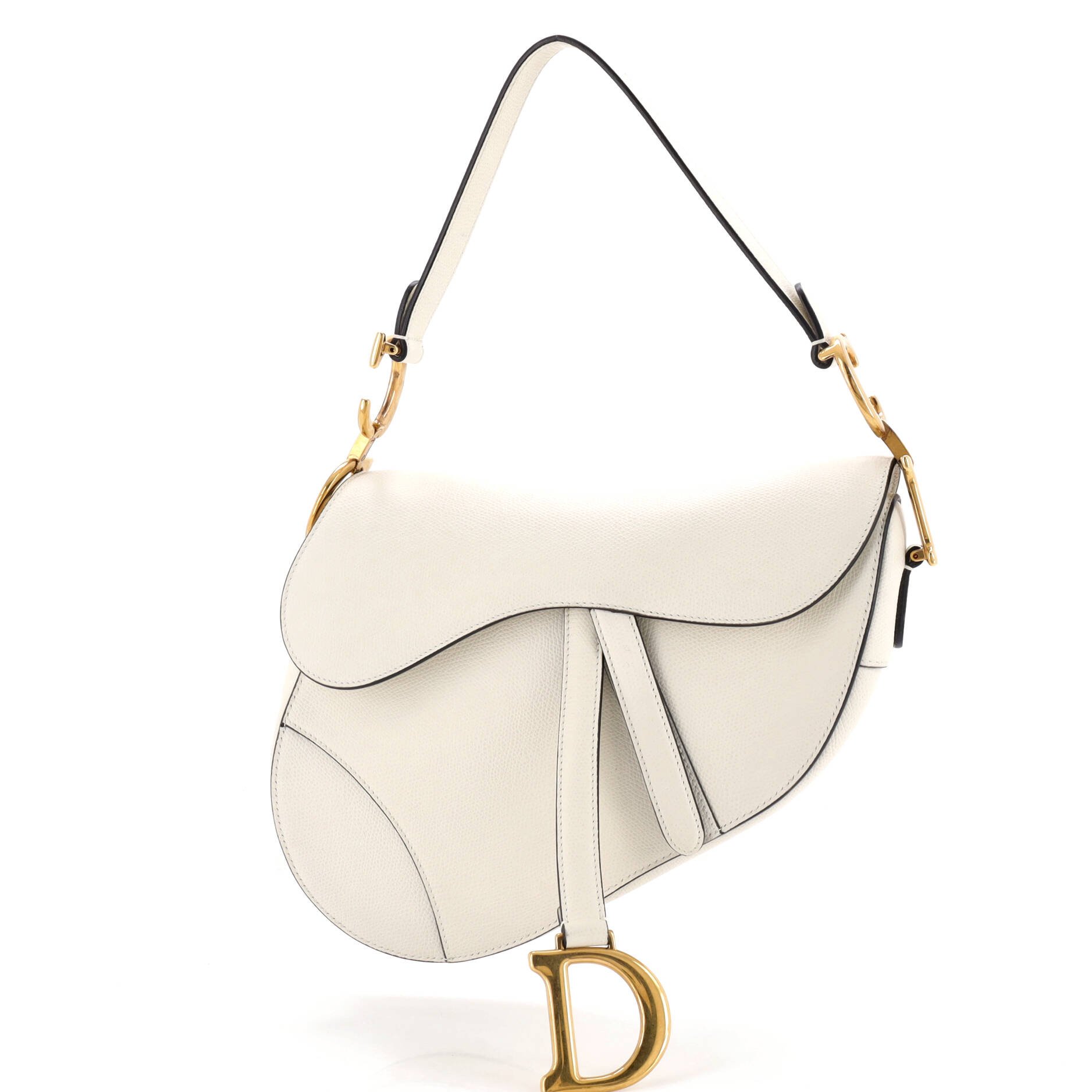 Saddle Handbag Leather Medium