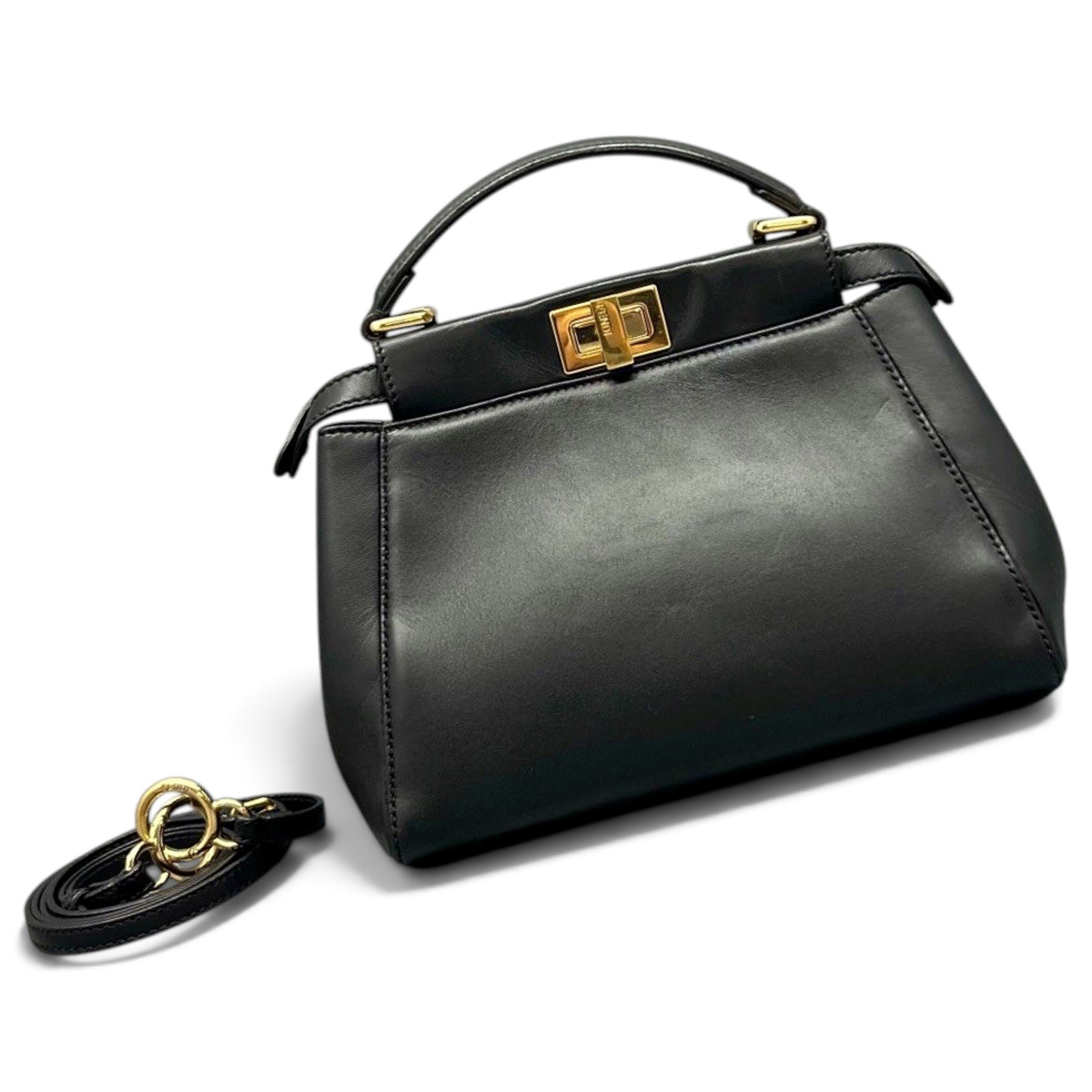 Peekaboo leather handbag