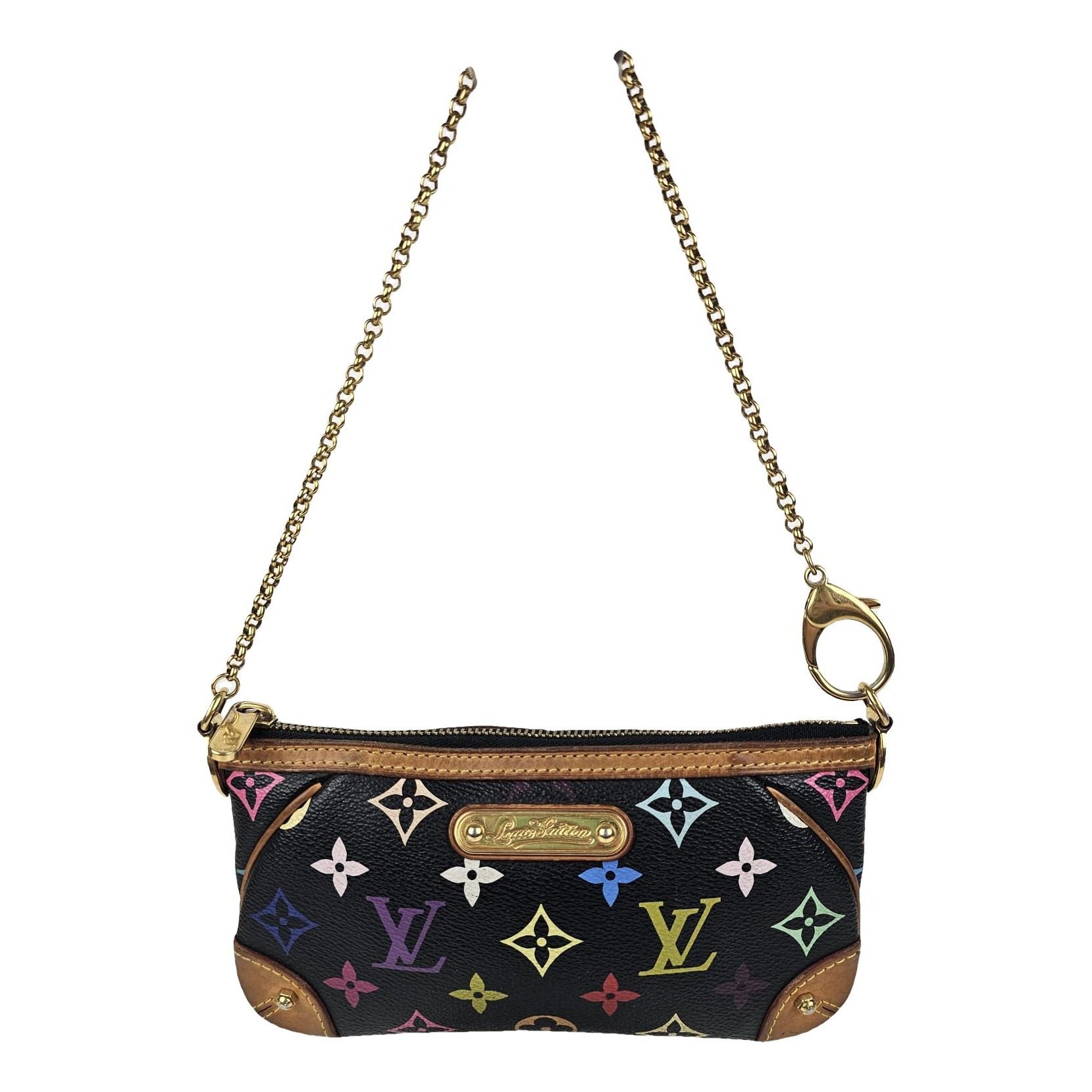 Leather clutch bag