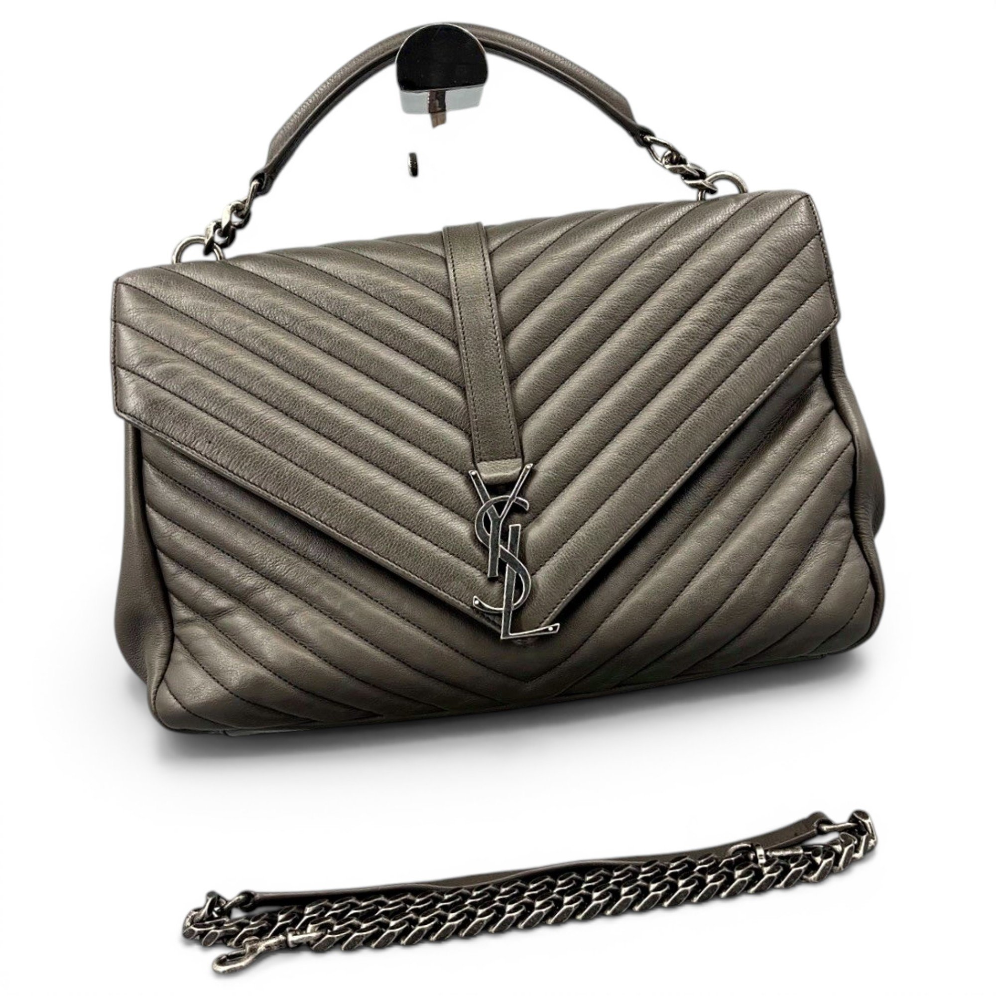 Collége monogramme leather handbag