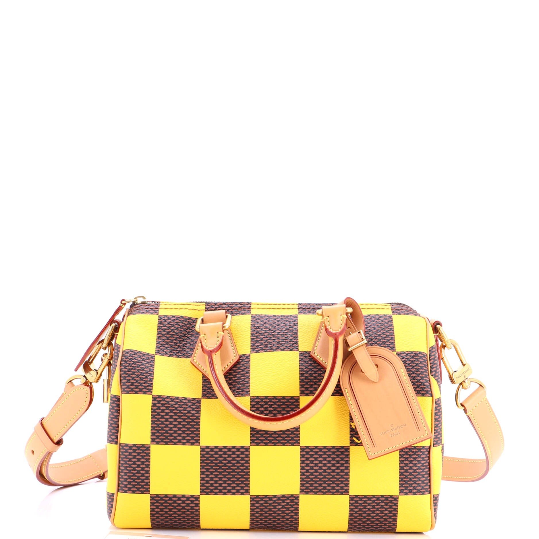 Louis Vuitton Speedy Bandouliere Bag Damier Pop 25