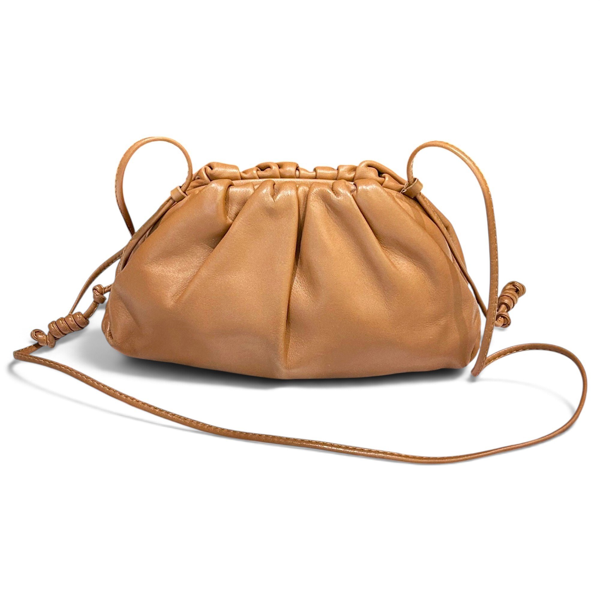 Pouch leather handbag