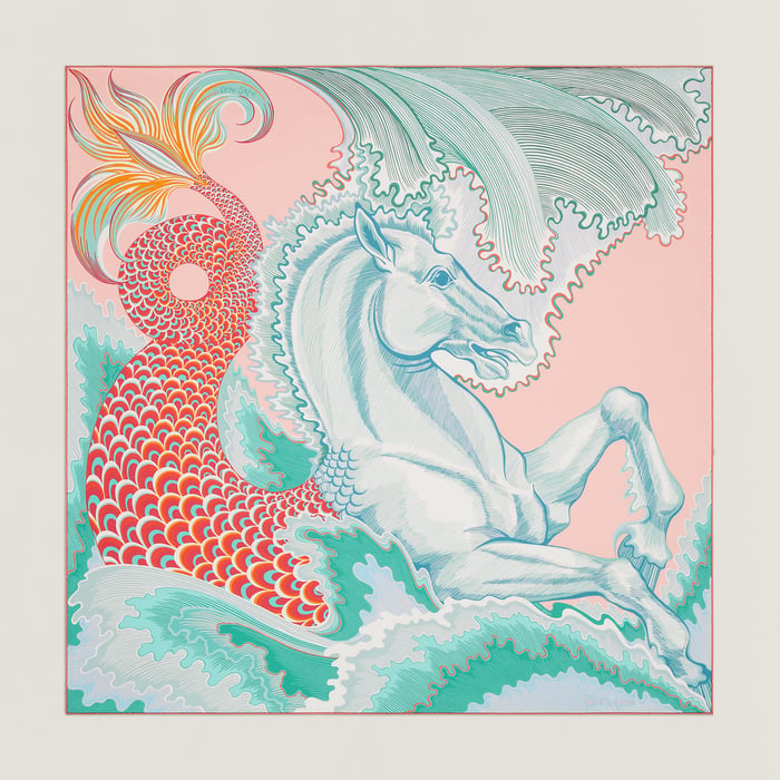 Cheval Sirene Double Face Scarf 90