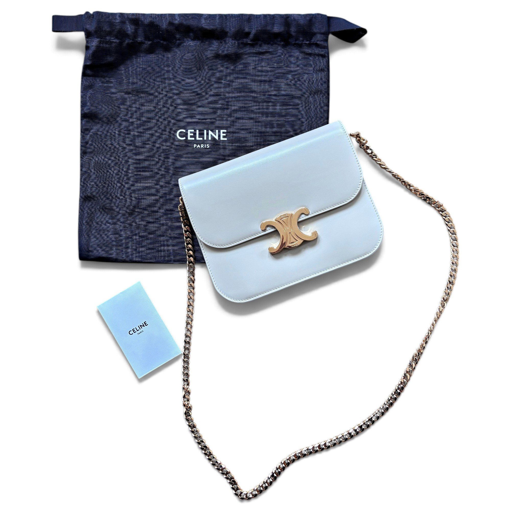 Triomphe leather crossbody bag