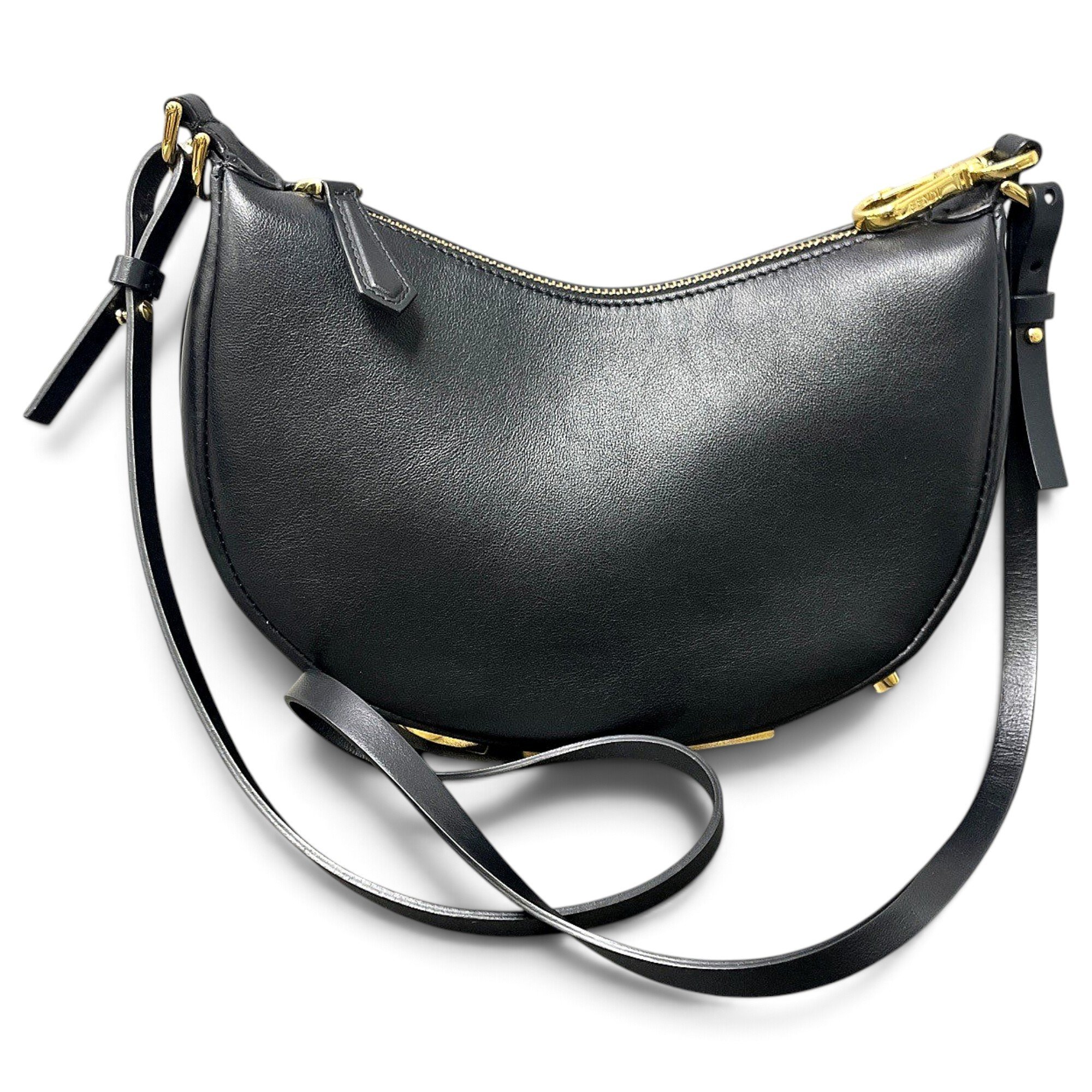 Fendigraphy leather handbag