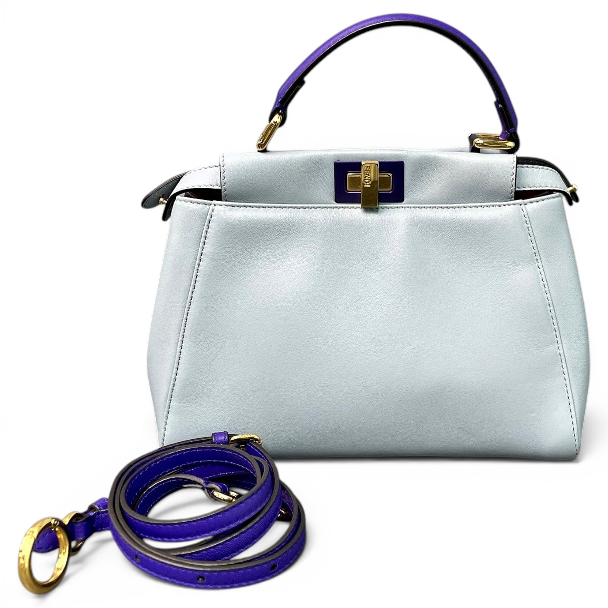 Peekaboo leather handbag