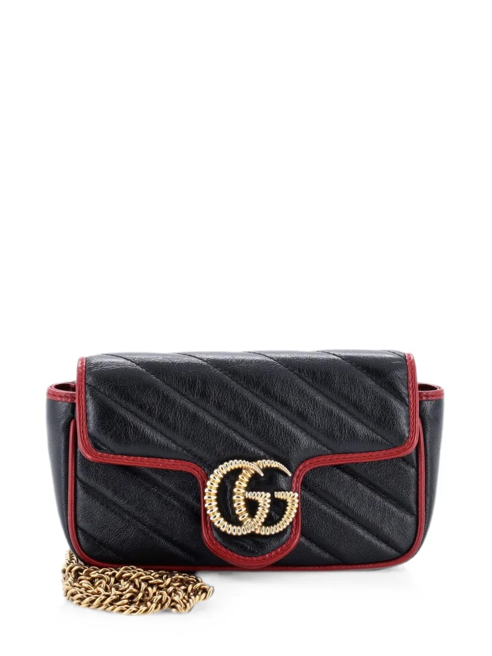 GG Marmont Flap Bag Diagonal Quilted Leather Super Mini crossbody bag