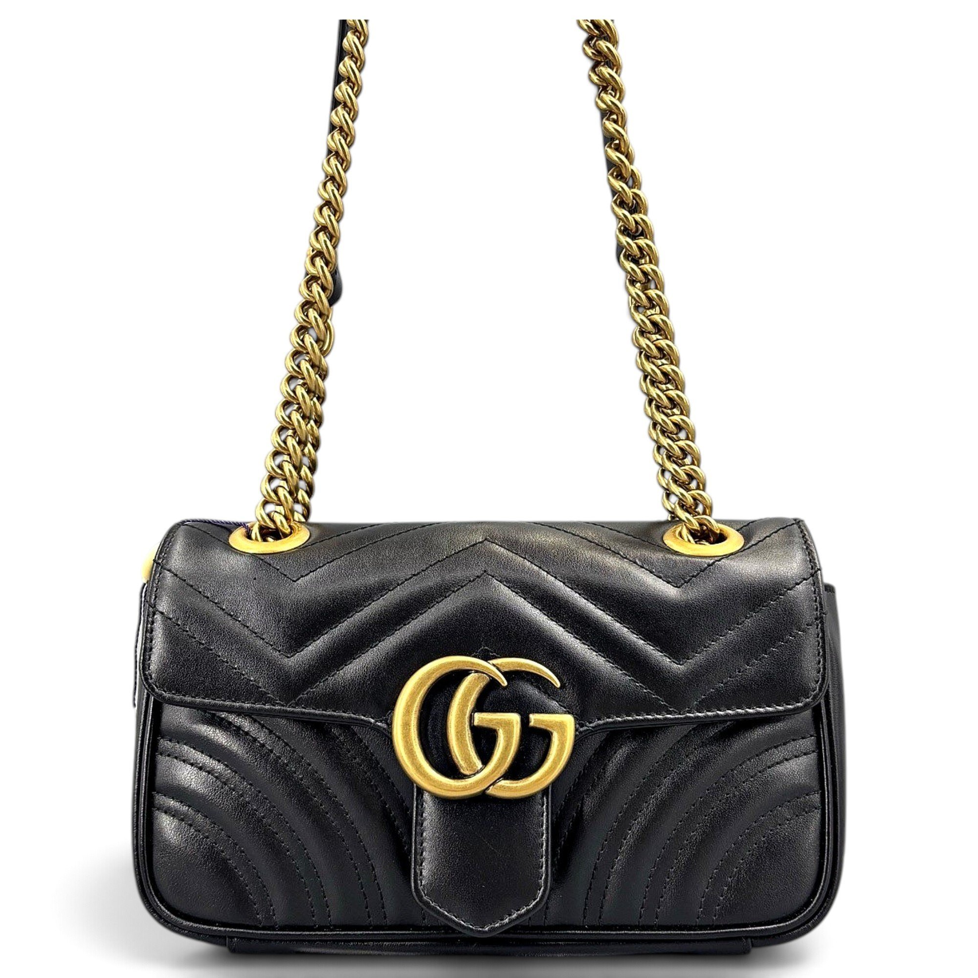 Gucci GG Marmont Flap leather handbag