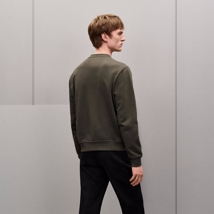 Taupe "Eperon d'Or En Perspective" Crewneck Sweater