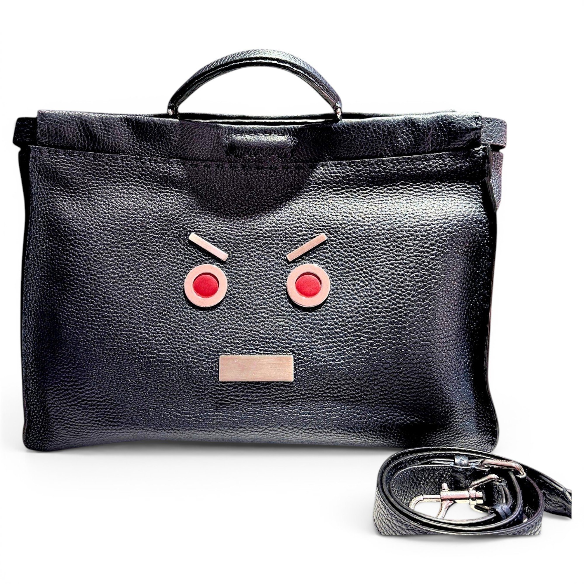 Peekaboo leather handbag