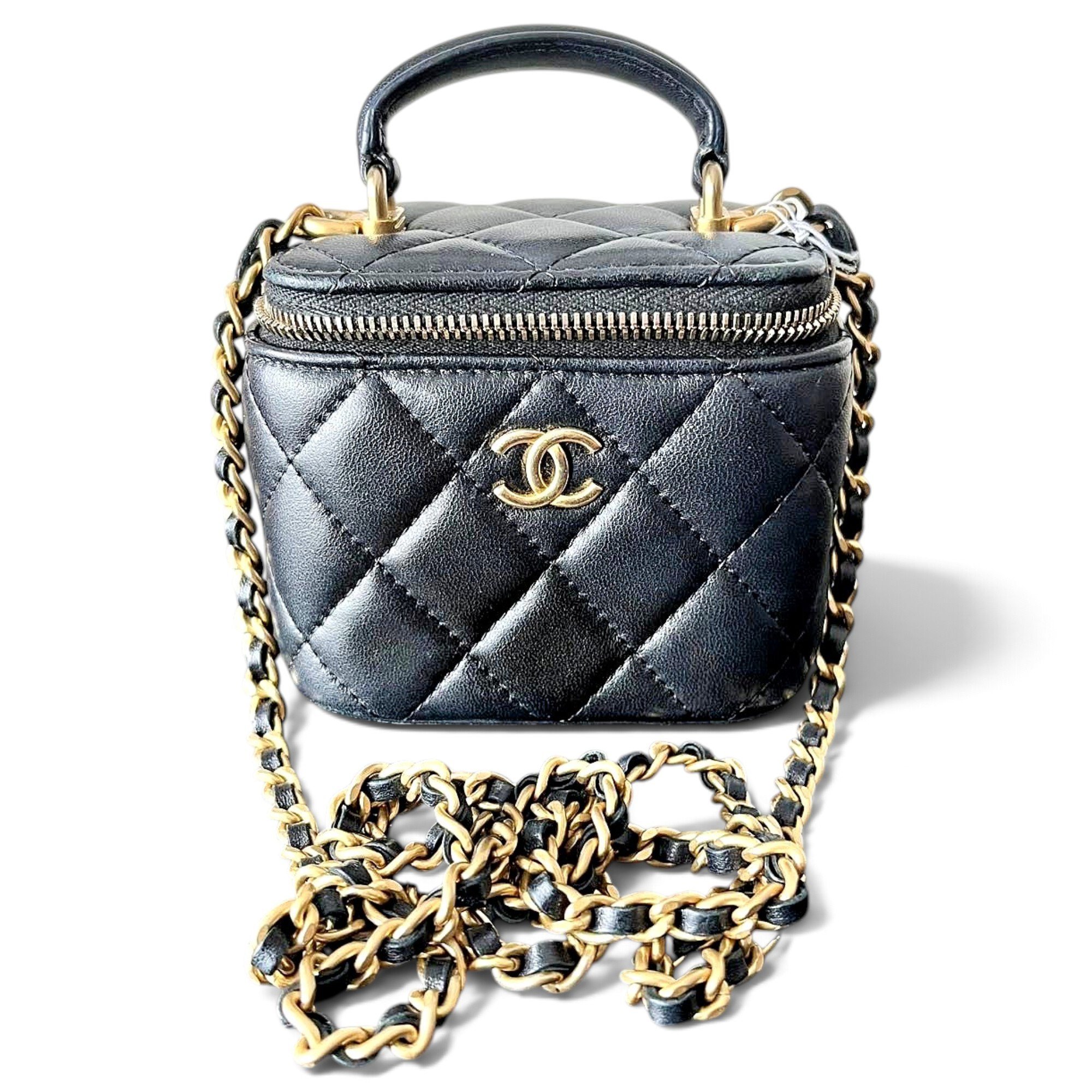 Trendy CC Vanity leather mini bag
