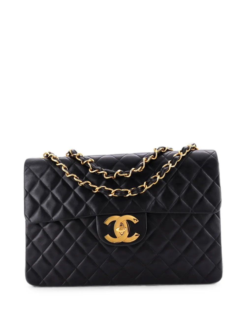 Classic Double Flap Bag Quilted Lambskin Jumbo shoulder bag