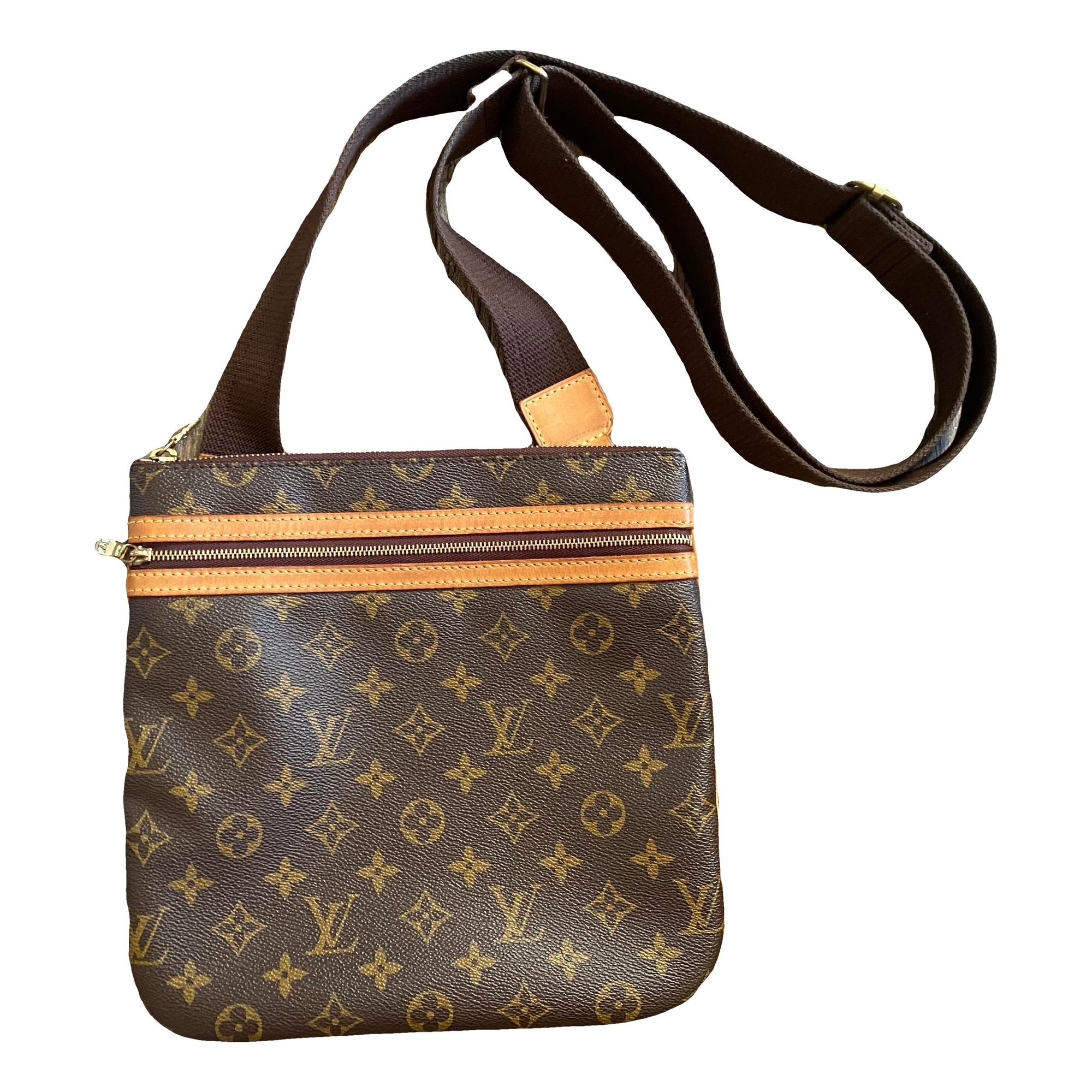 Leather clutch bag