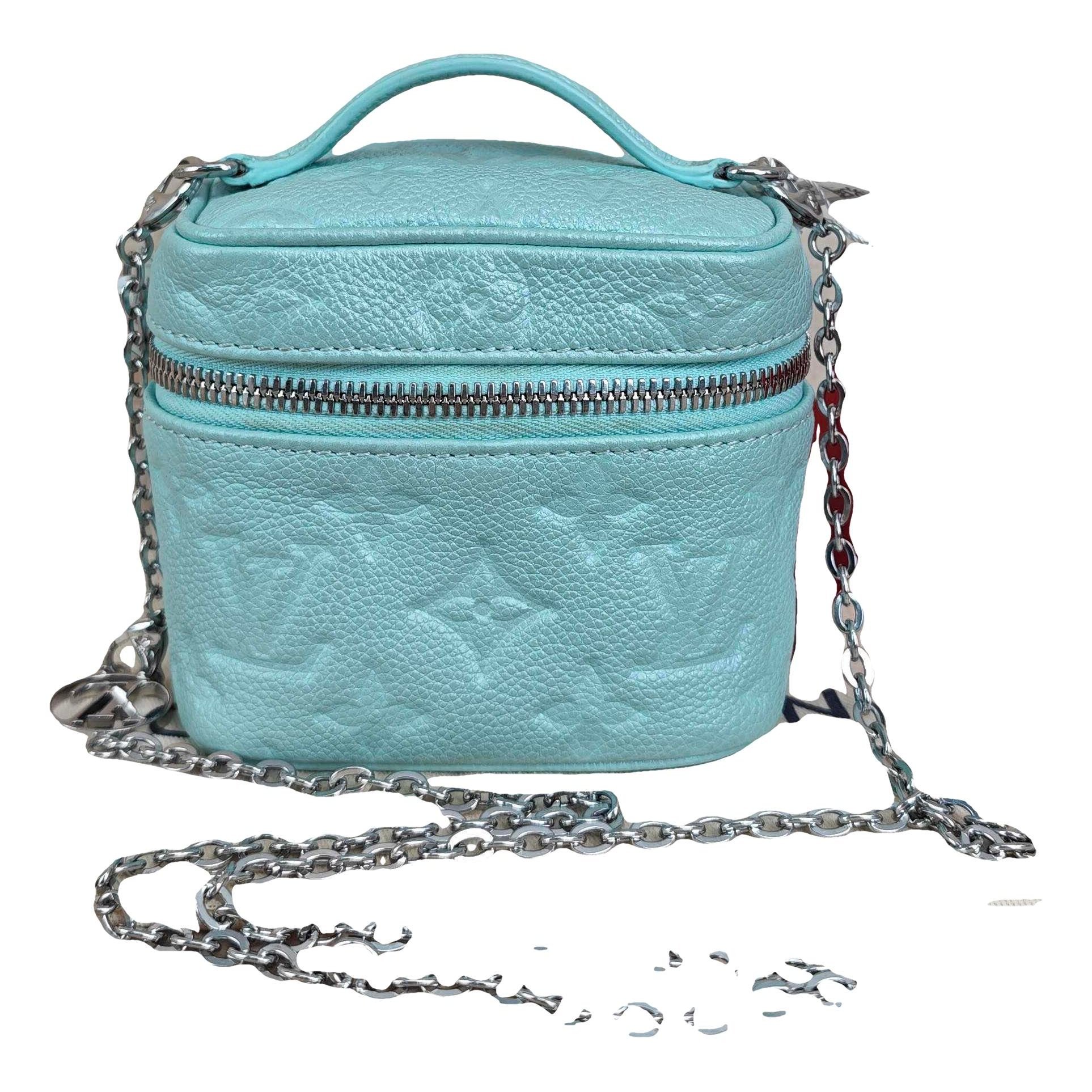 Vanity leather handbag