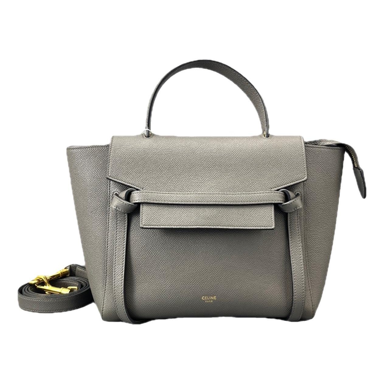 Belt leather handbag