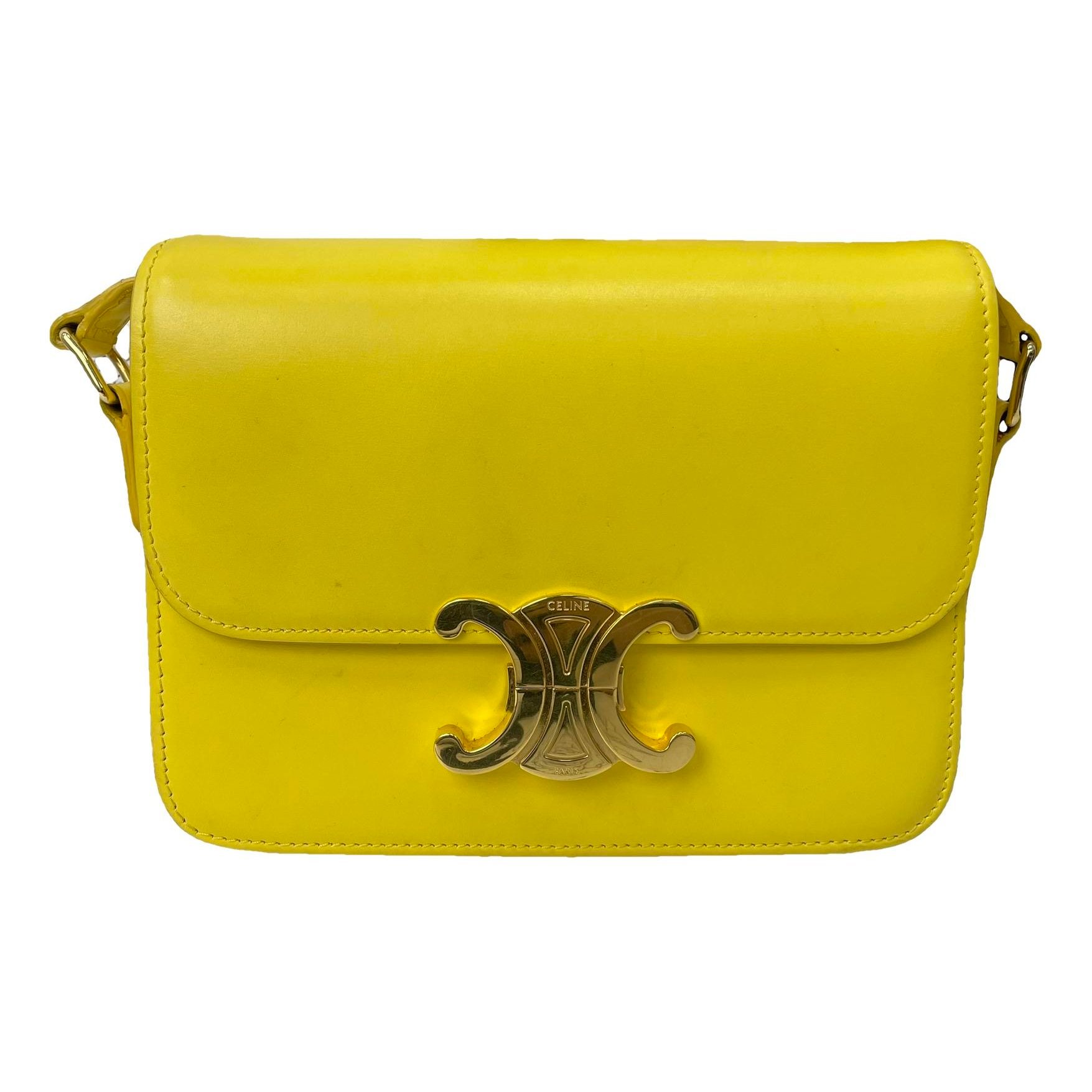 Triomphe leather handbag