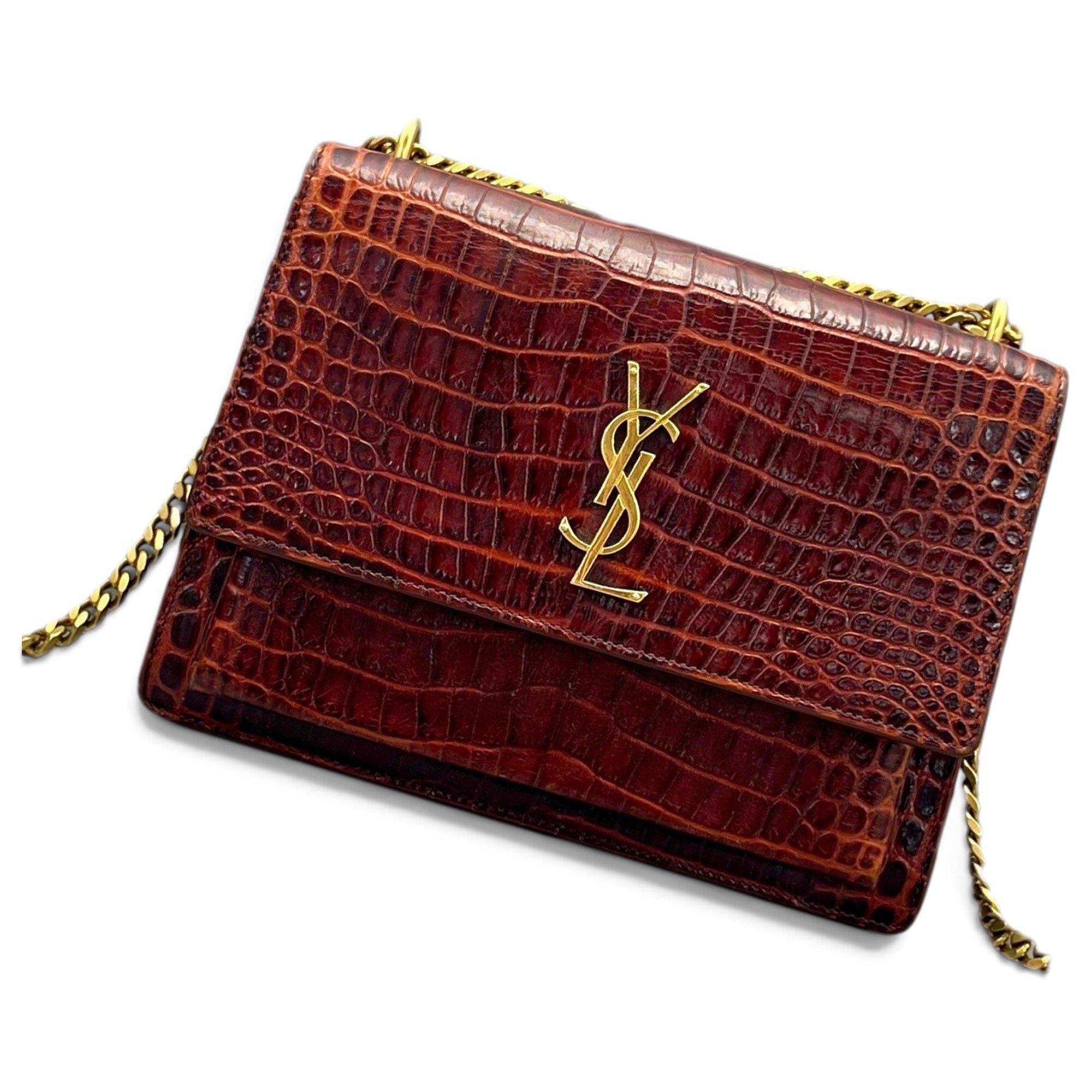 Sunset leather handbag