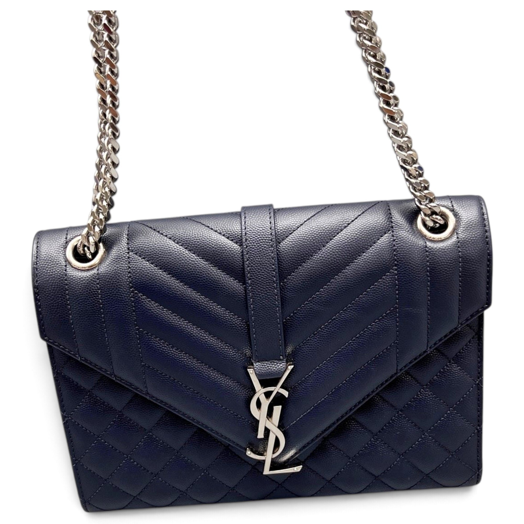 Envelope leather handbag
