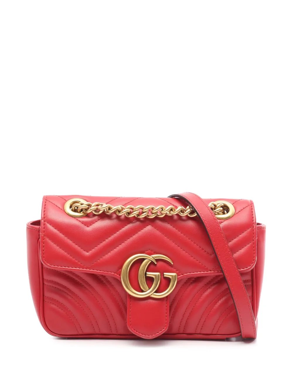 2000-2026 Small GG Marmont Matelasse Calfskin shoulder bag