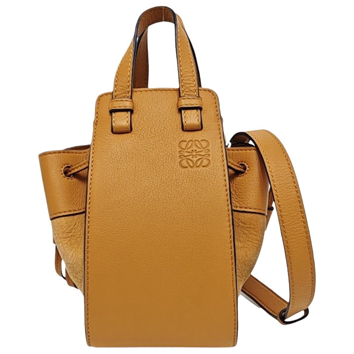 Hammock leather handbag