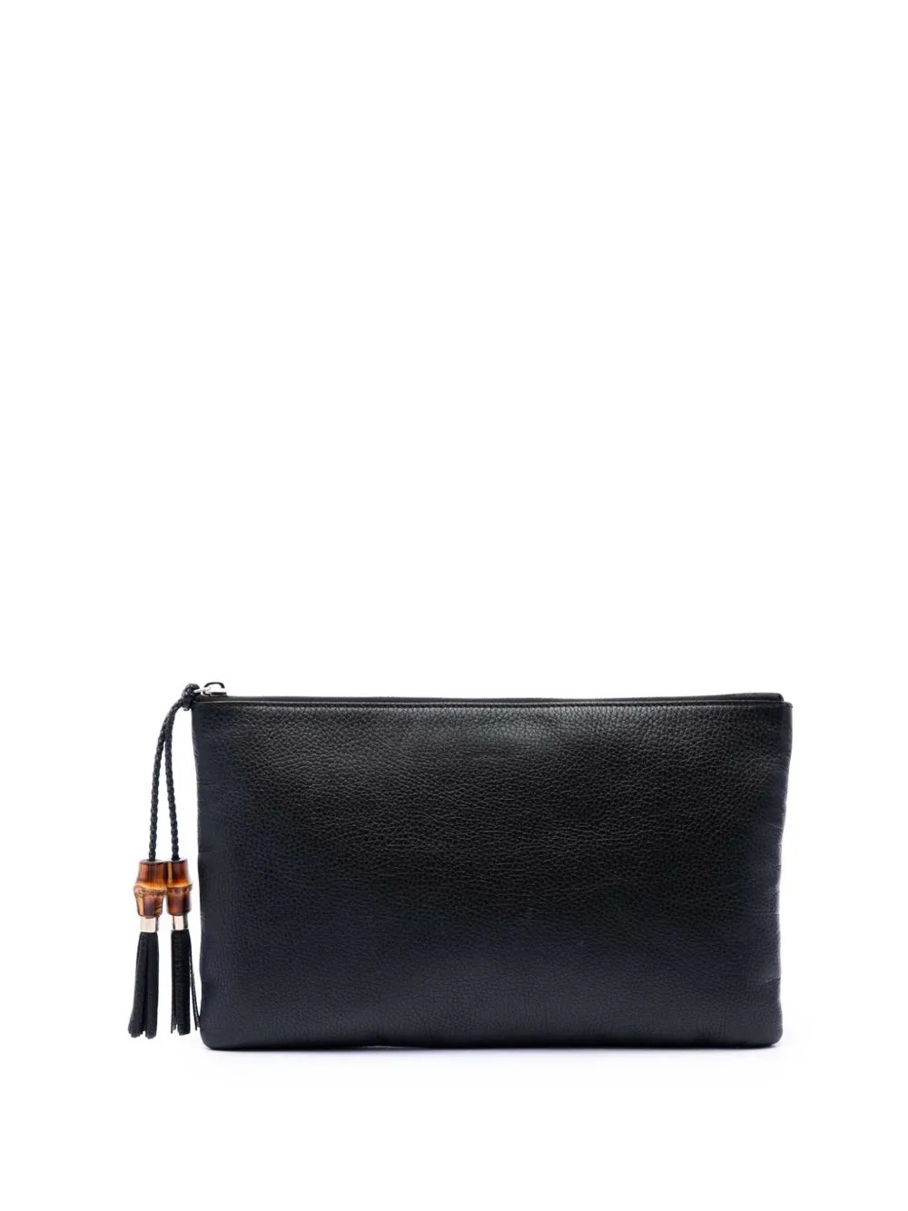 2016-2026 Calfskin Bamboo Tassel clutch bag