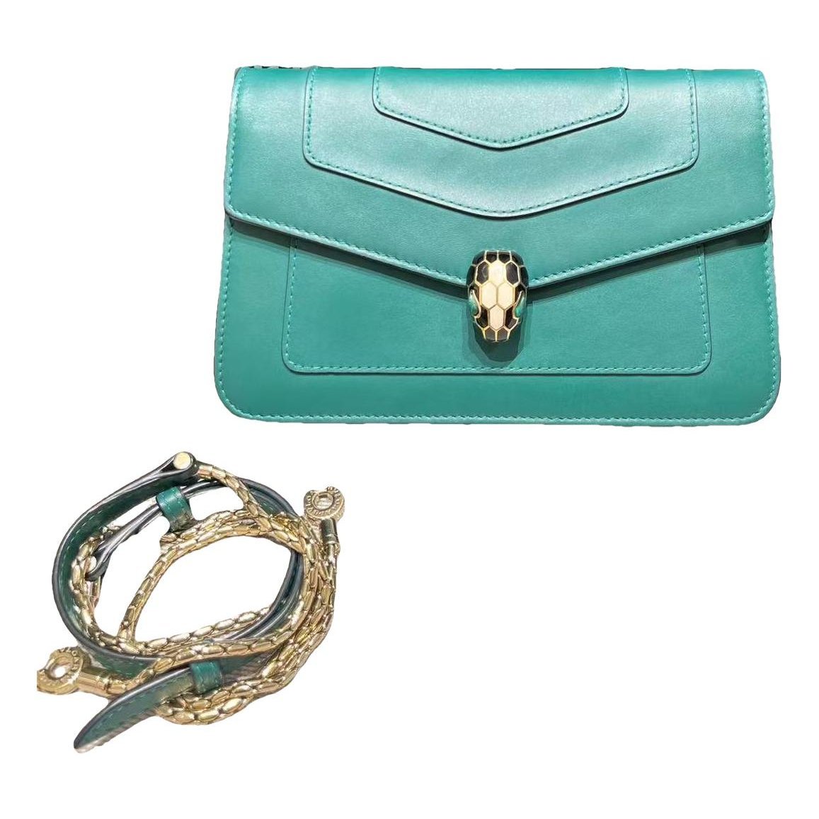 Serpenti leather handbag