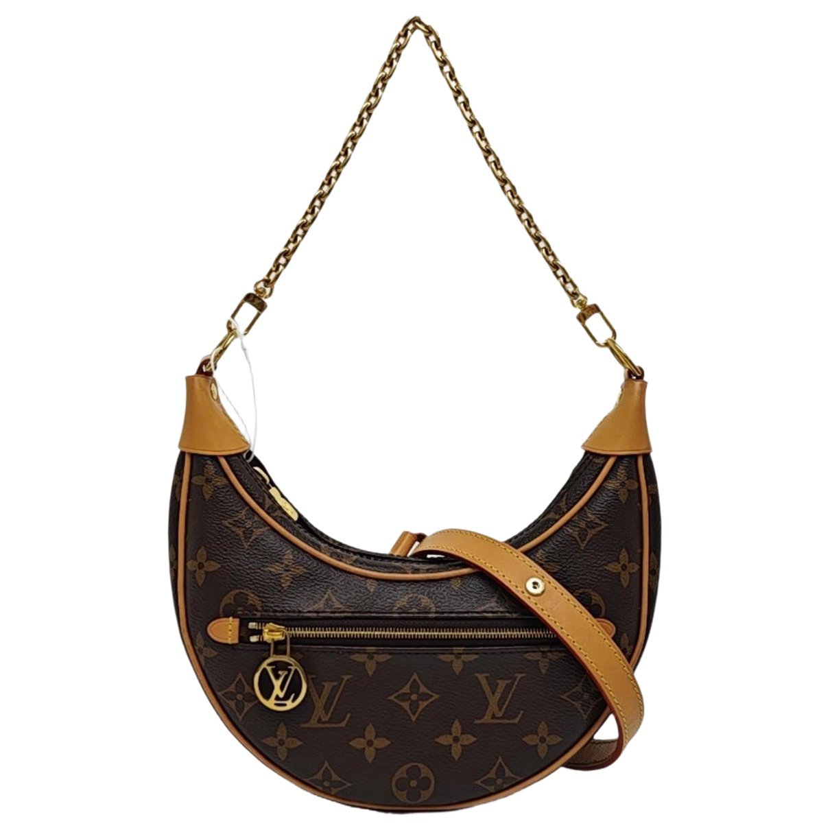Loop leather crossbody bag