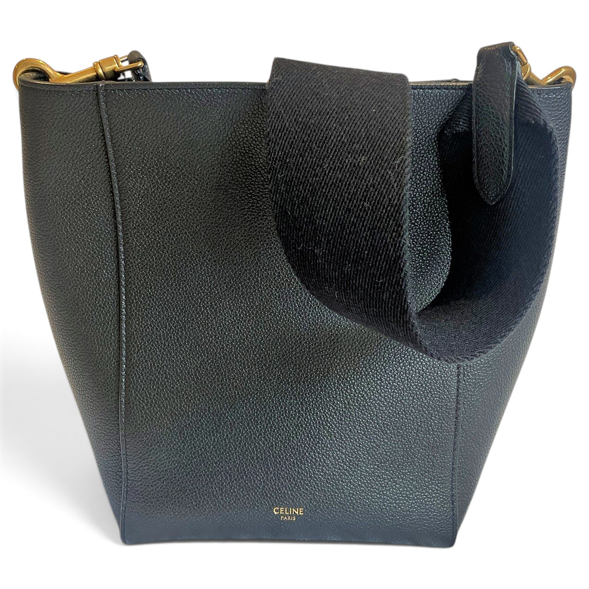 Seau Sangle leather crossbody bag
