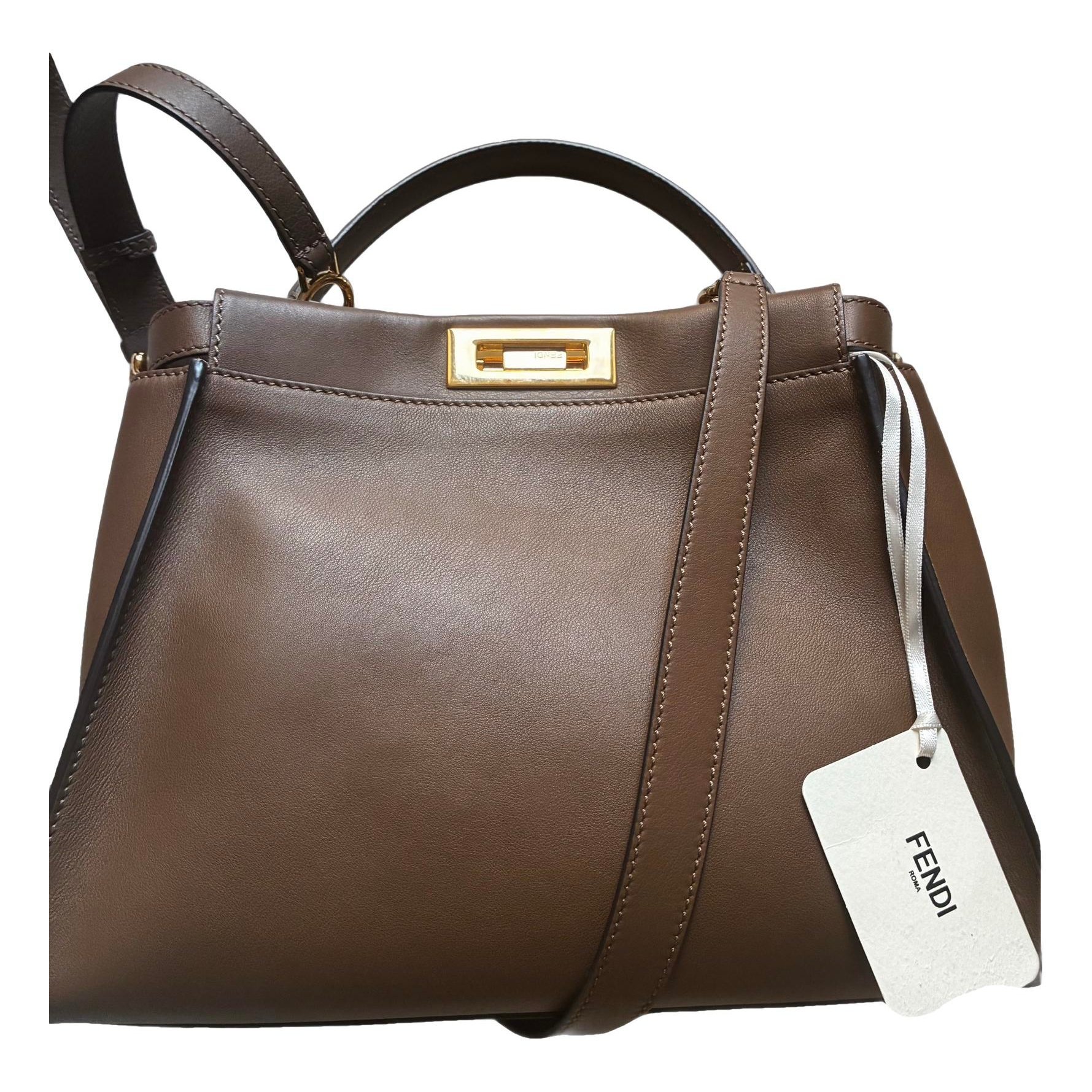 Peekaboo leather handbag