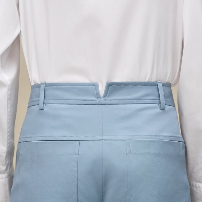 Bleu Adriatique Cropped Pants
