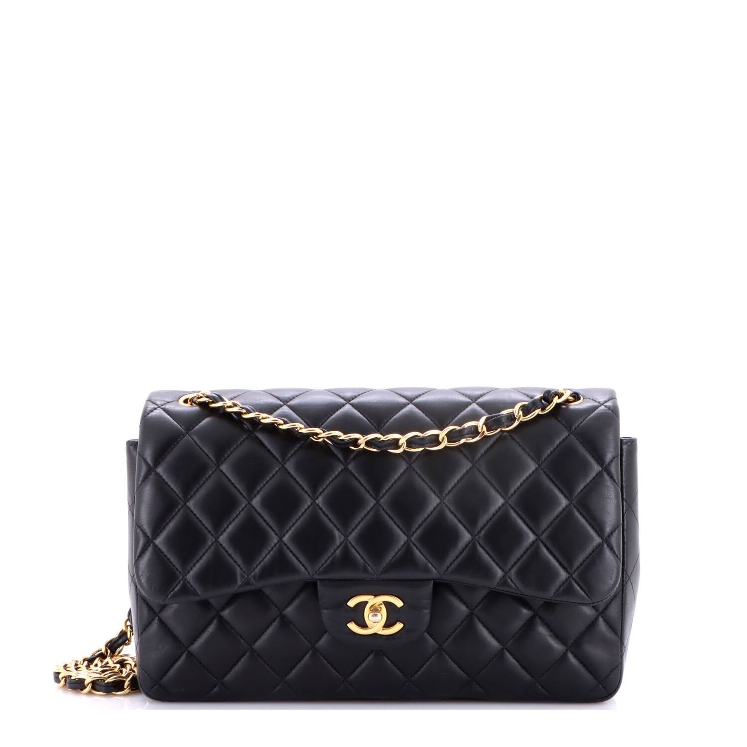 Classic Double Flap Bag Quilted Lambskin Jumbo