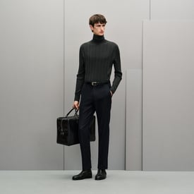 "Cotes et Maillons" turtleneck sweater