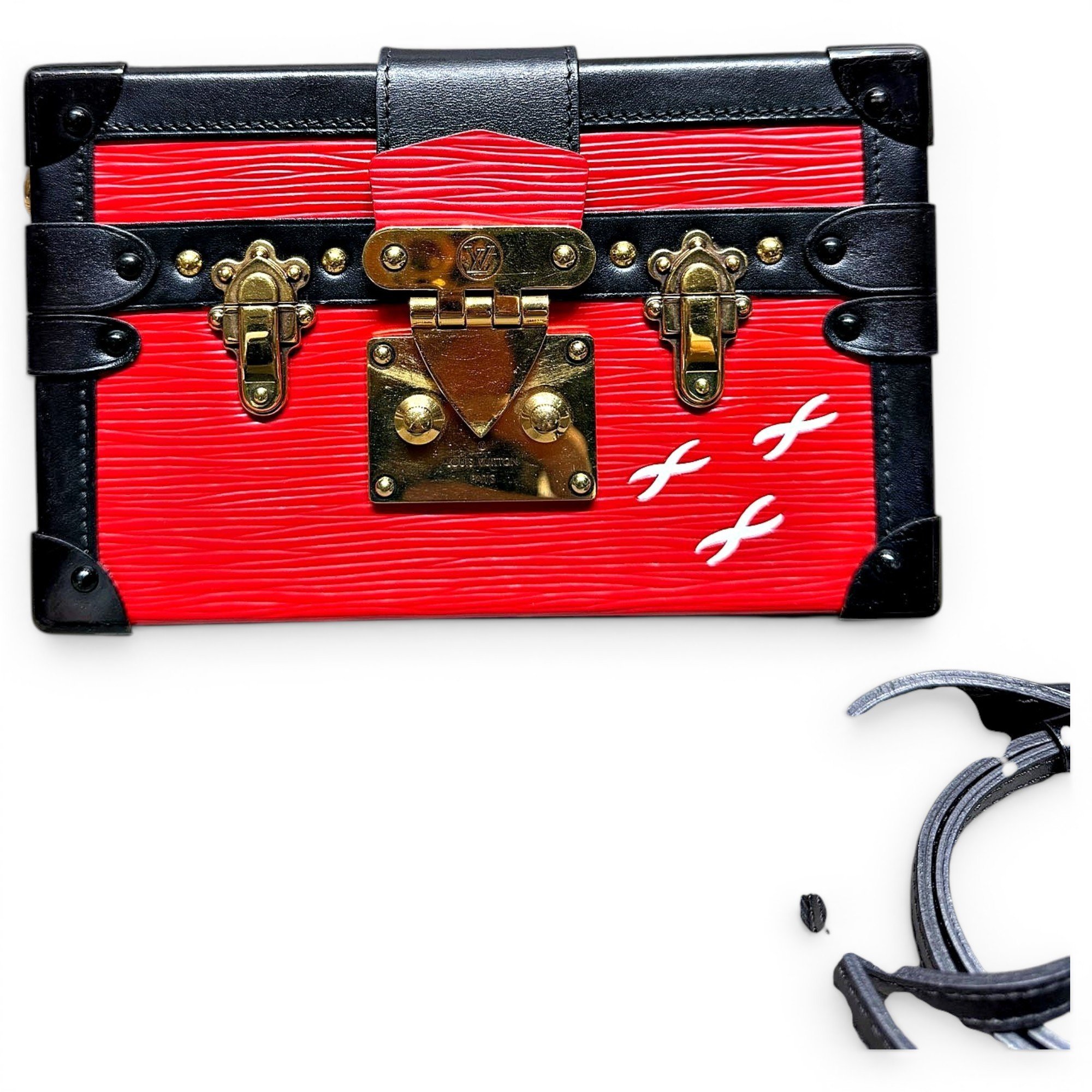 Petite Malle leather handbag