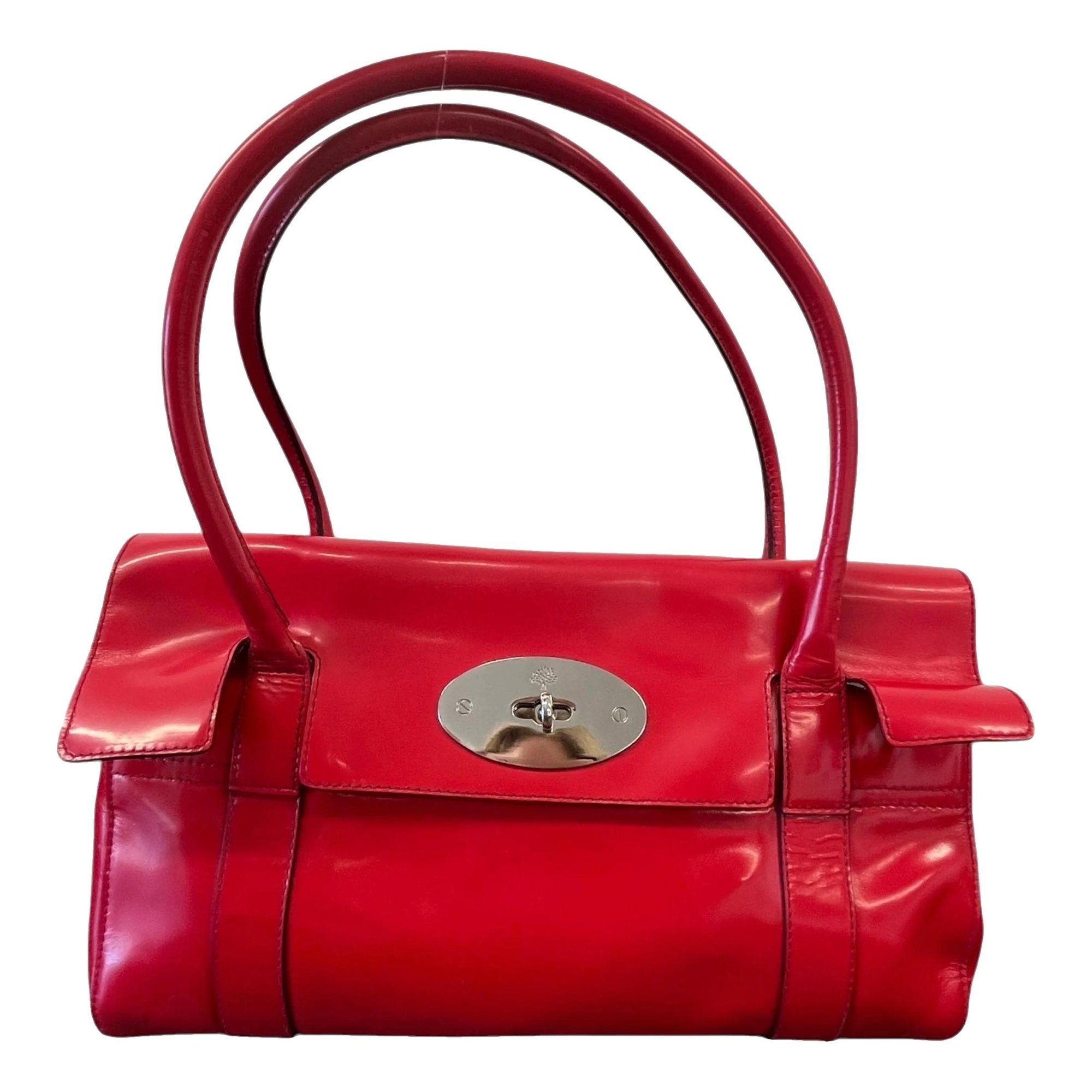 Patent leather handbag