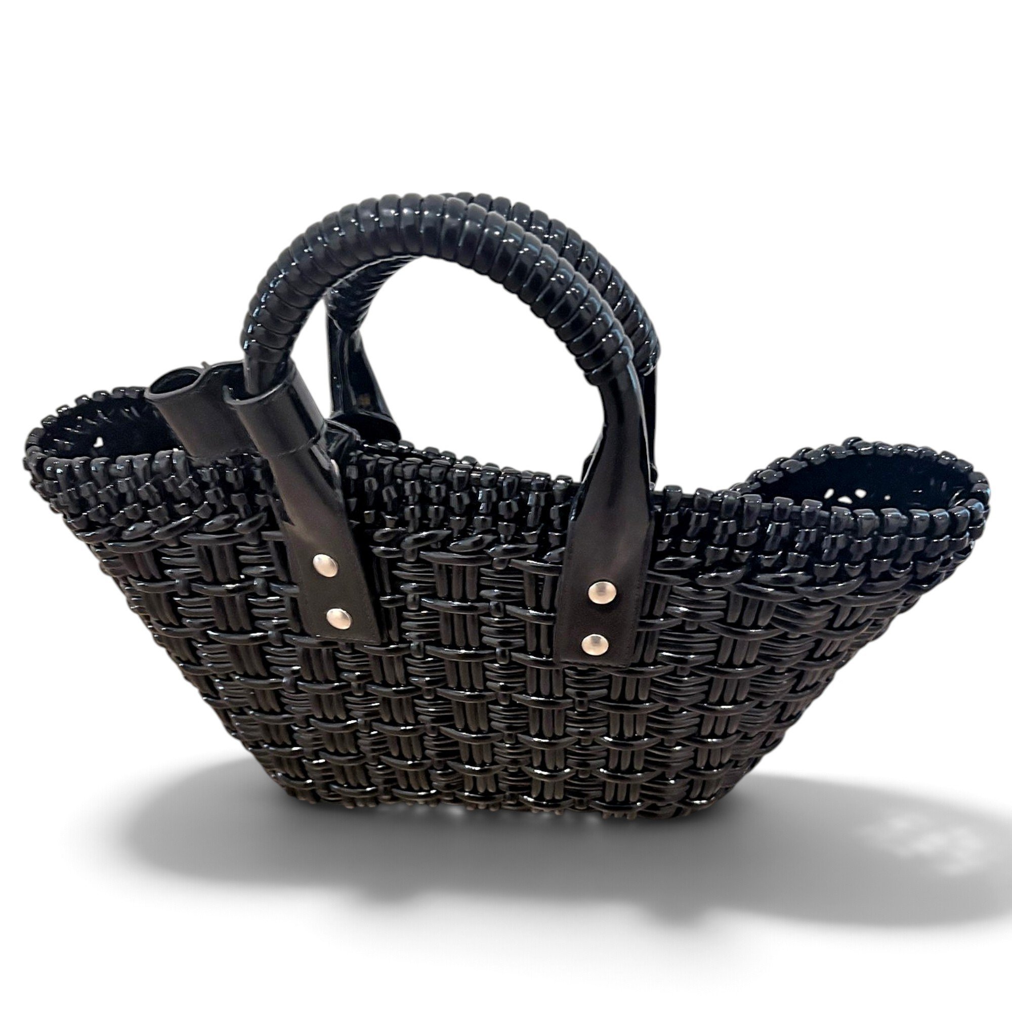 Bistro Panier patent leather bag