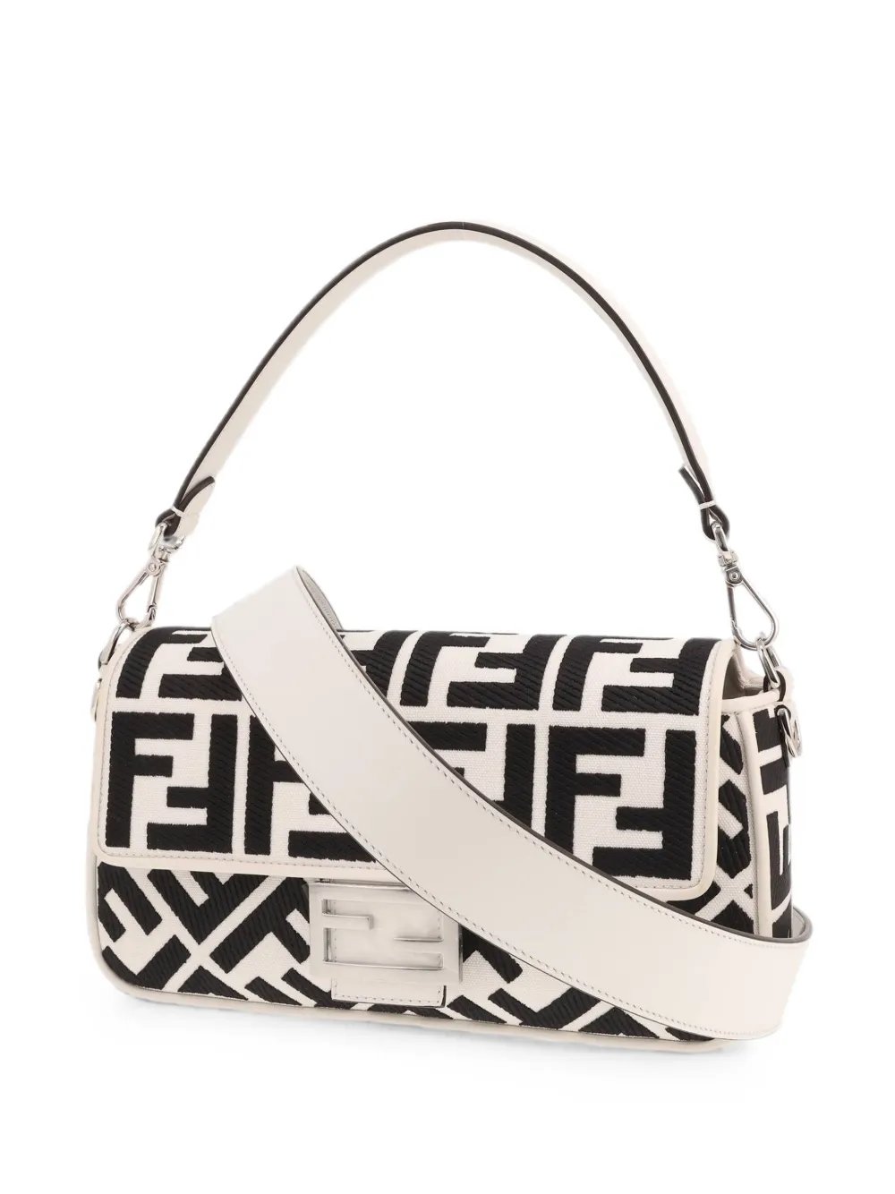 2020s Baguette logo-print shoulder bag