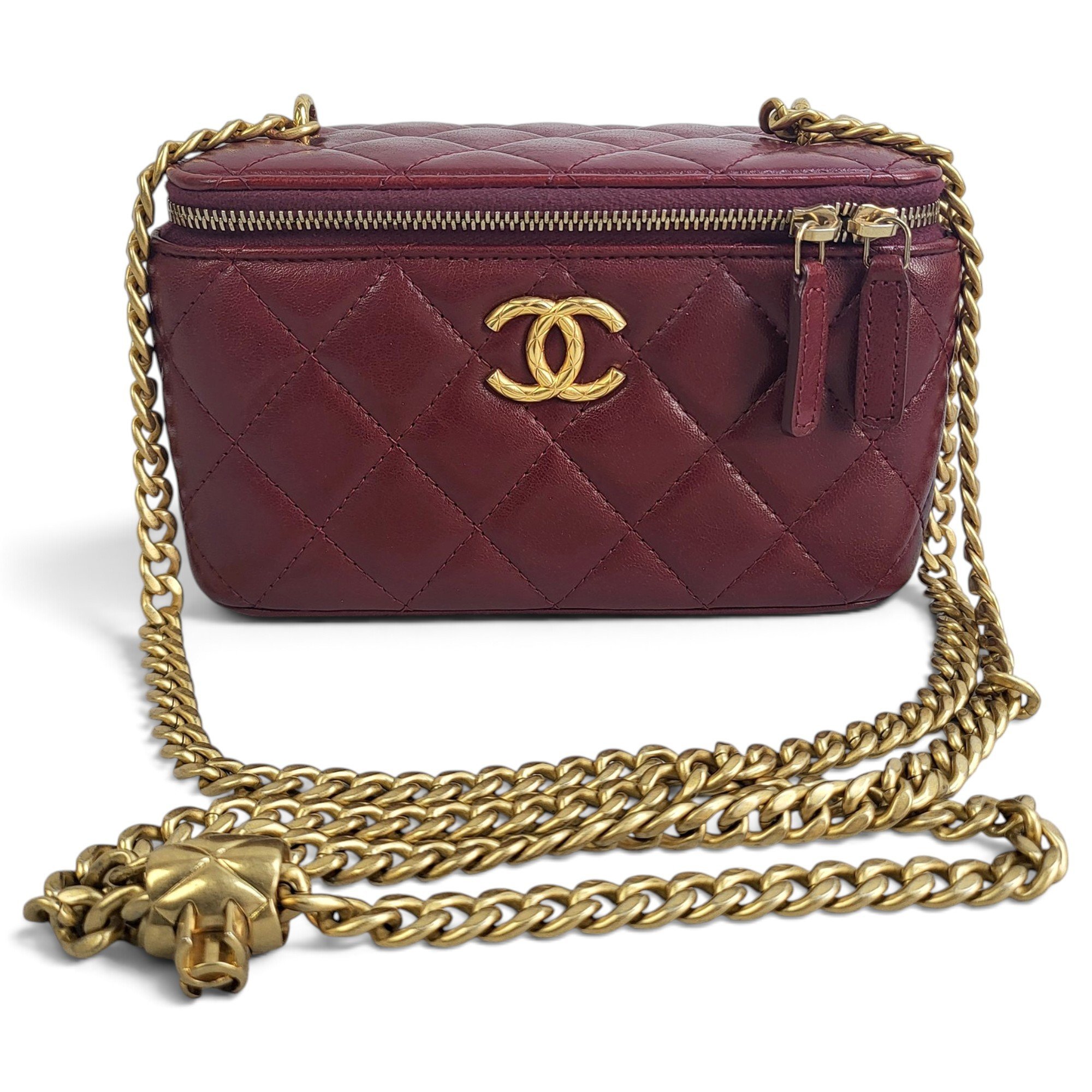 Trendy CC Vanity leather handbag