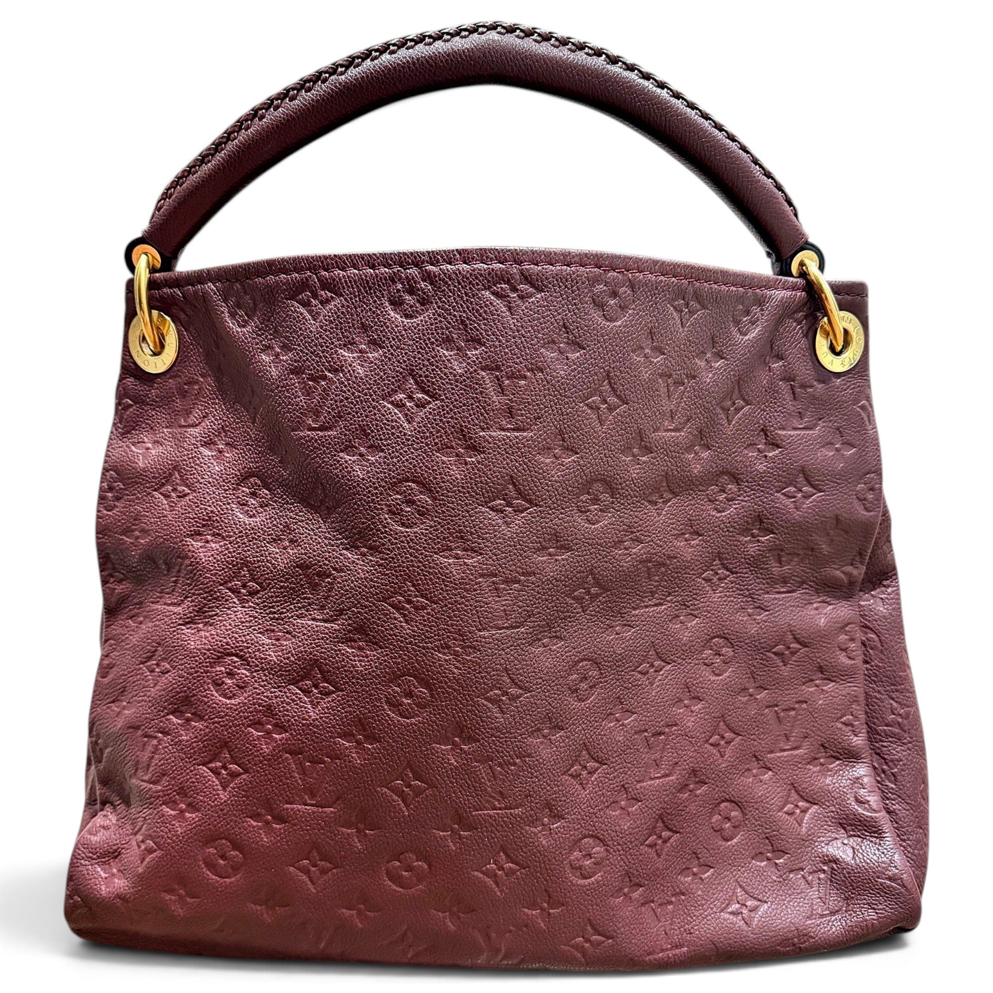 Artsy leather handbag