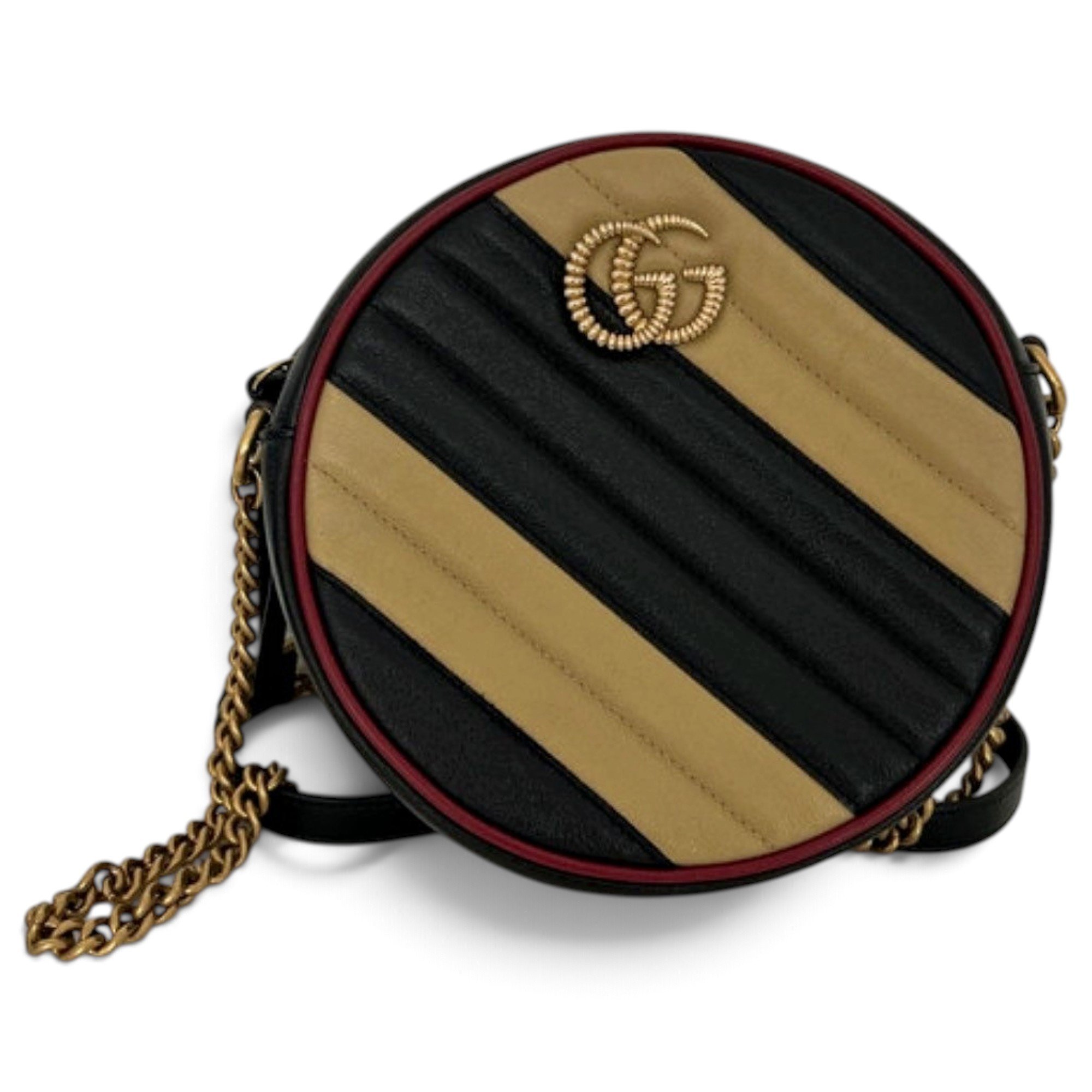 GG Marmont Round leather crossbody bag